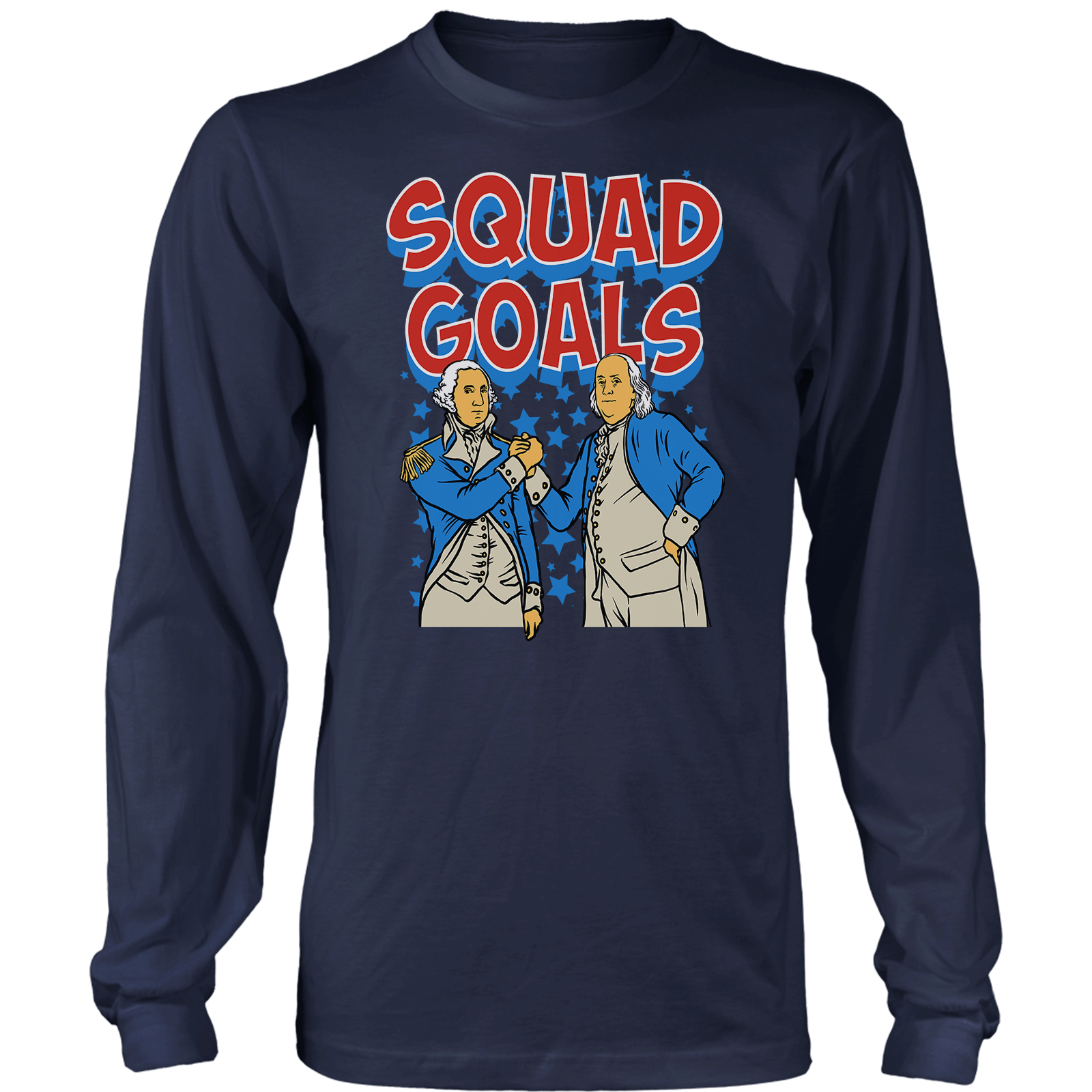 T-shirt Mens Long Sleeve / Midnight Navy / S Squad Goals