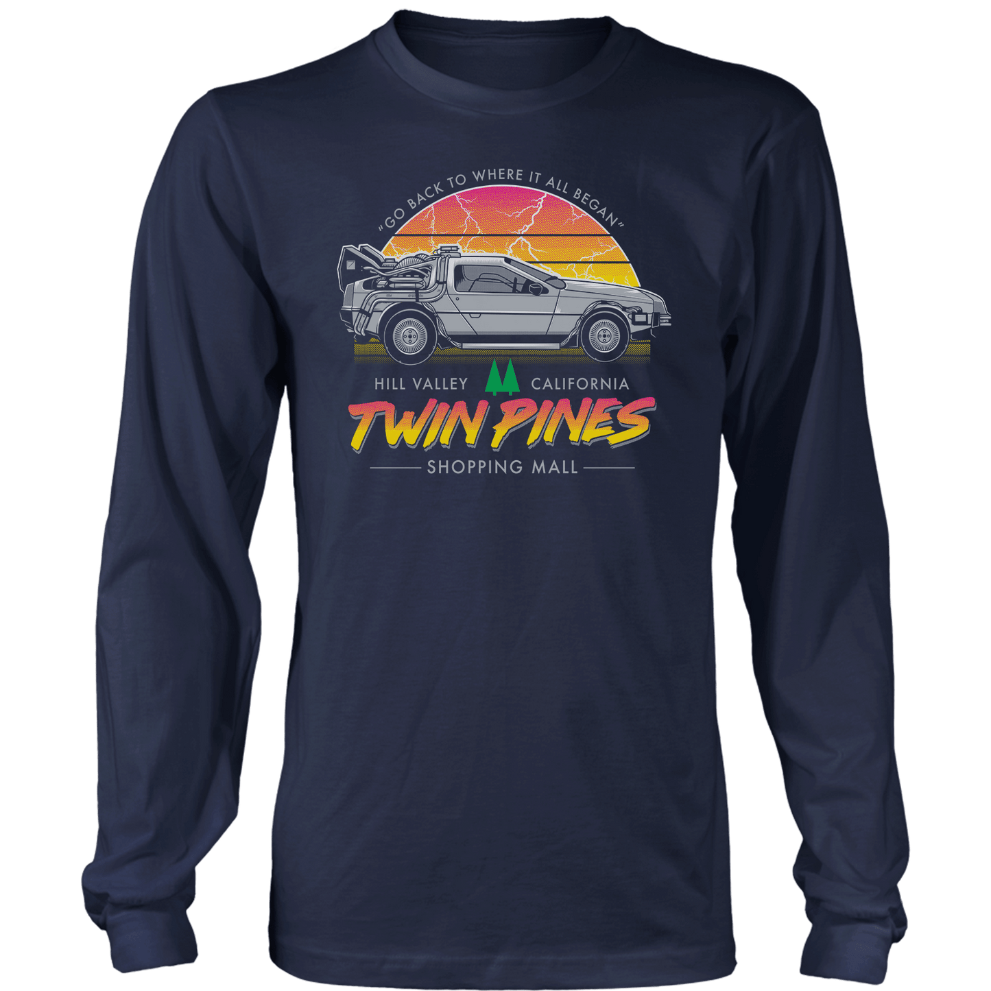 T-shirt Mens Long Sleeve / Midnight Navy / S Twin Pines