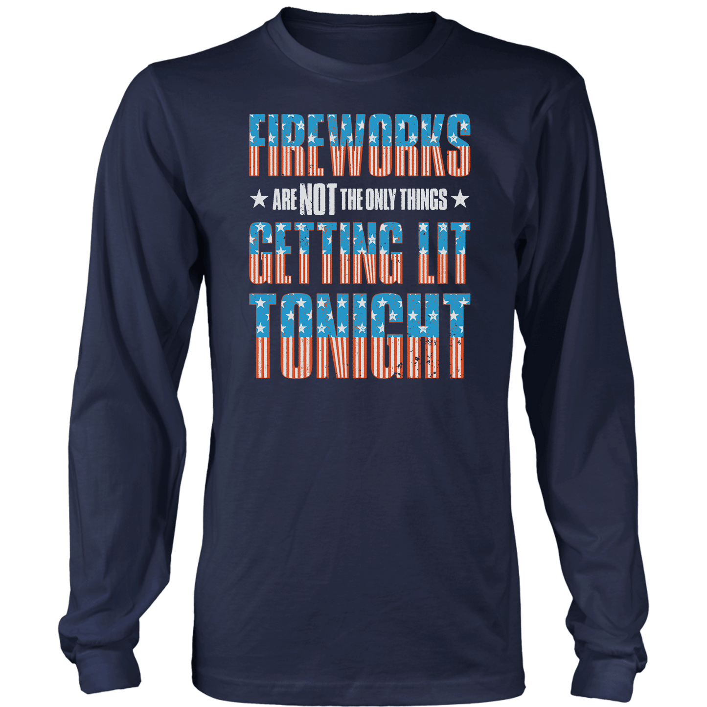 Apparel Mens Long Sleeve / Midnight Navy / S Getting Lit Tonight