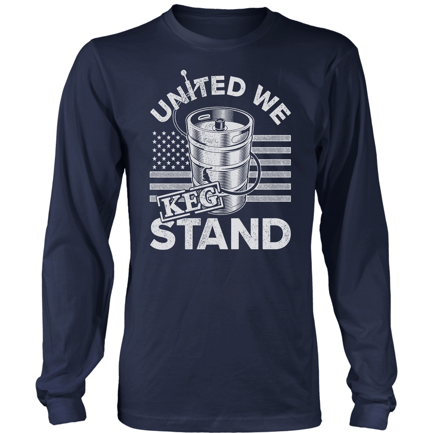 Apparel Mens Long Sleeve / Midnight Navy / S United We Keg