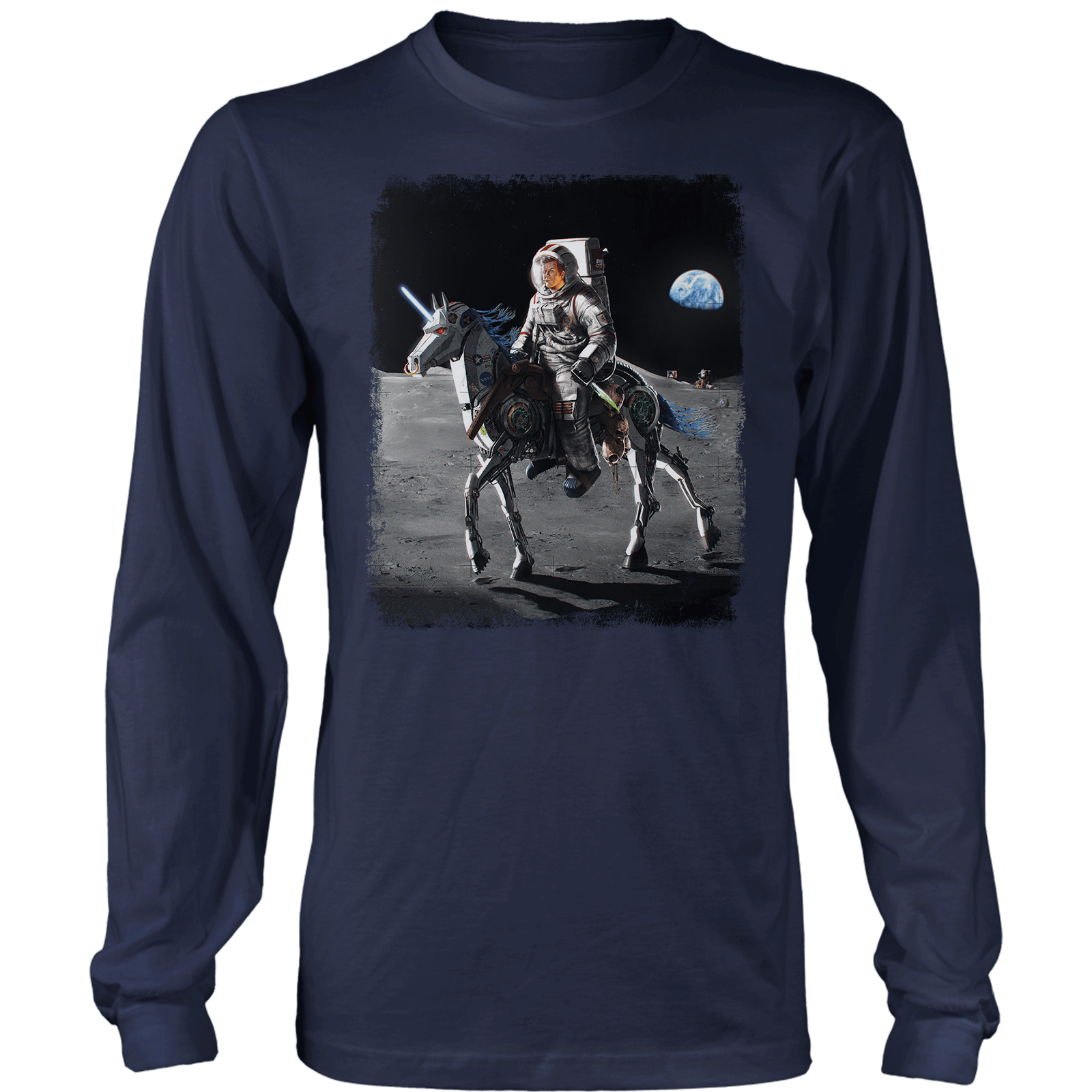 Apparel Mens Long Sleeve / Midnight Navy / S JFK Alien Hunter