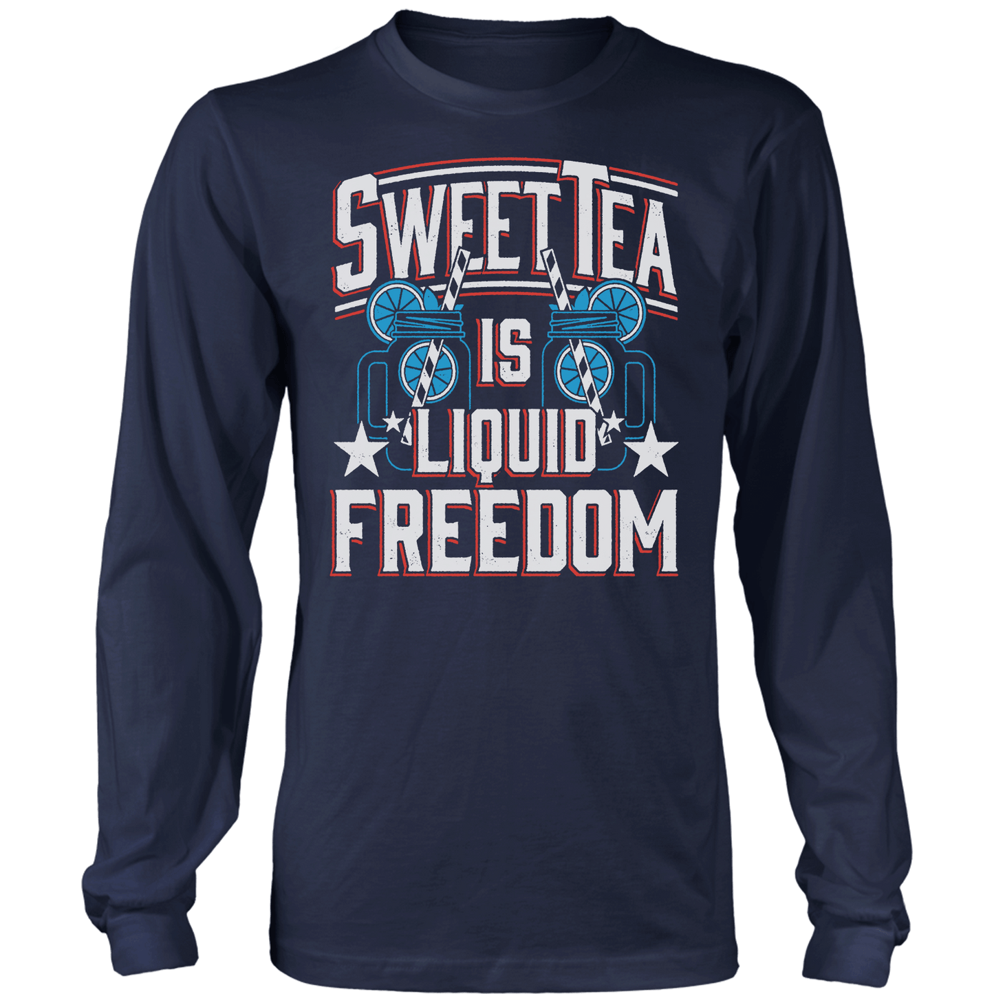 Apparel Mens Long Sleeve / Midnight Navy / S Sweet Liquid Freedom