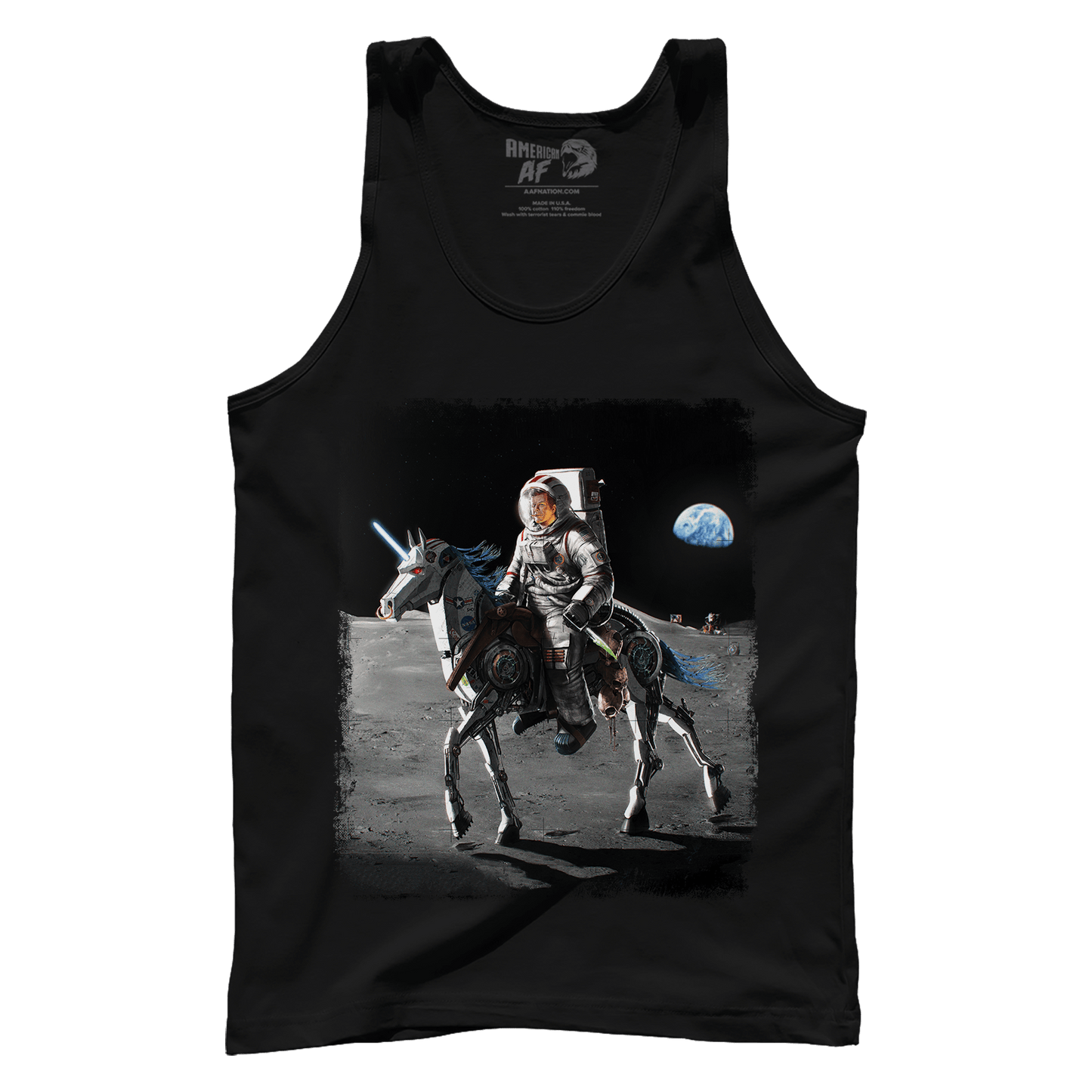 Apparel Premium Mens Tank / Black / XS JFK Alien Hunter