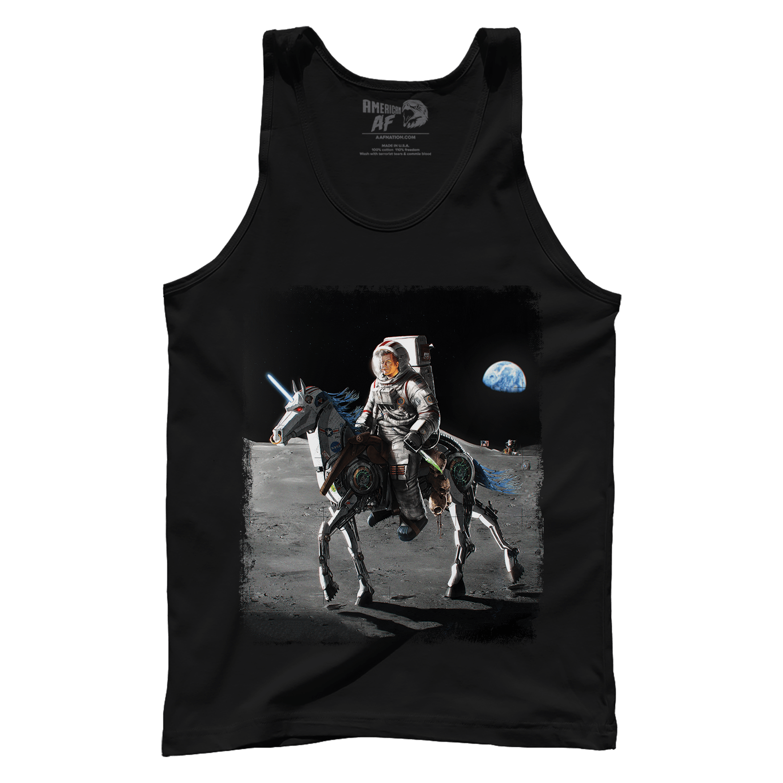 Apparel Premium Mens Tank / Black / XS JFK Alien Hunter