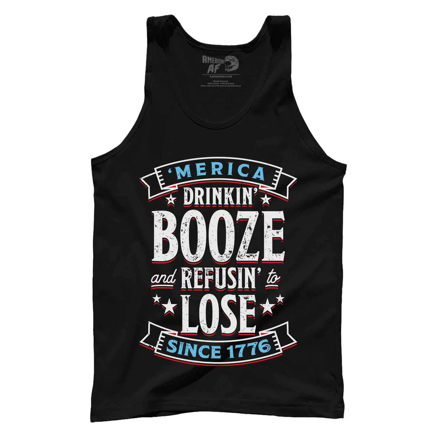 T-shirt Premium Mens Tank / Black / XS Booze Refuse Lose