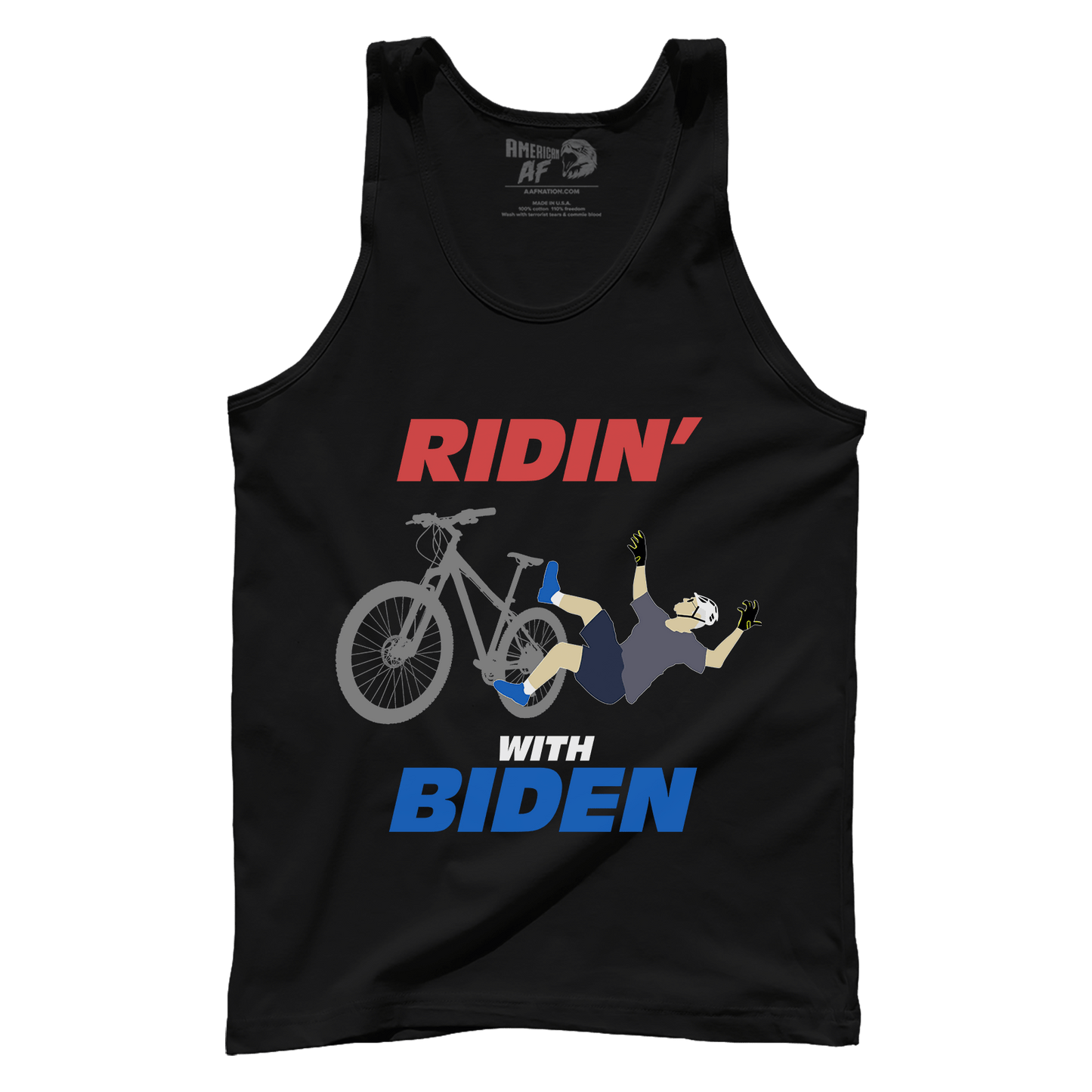 T-shirt Premium Mens Tank / Black / XS Ridin' with Biden