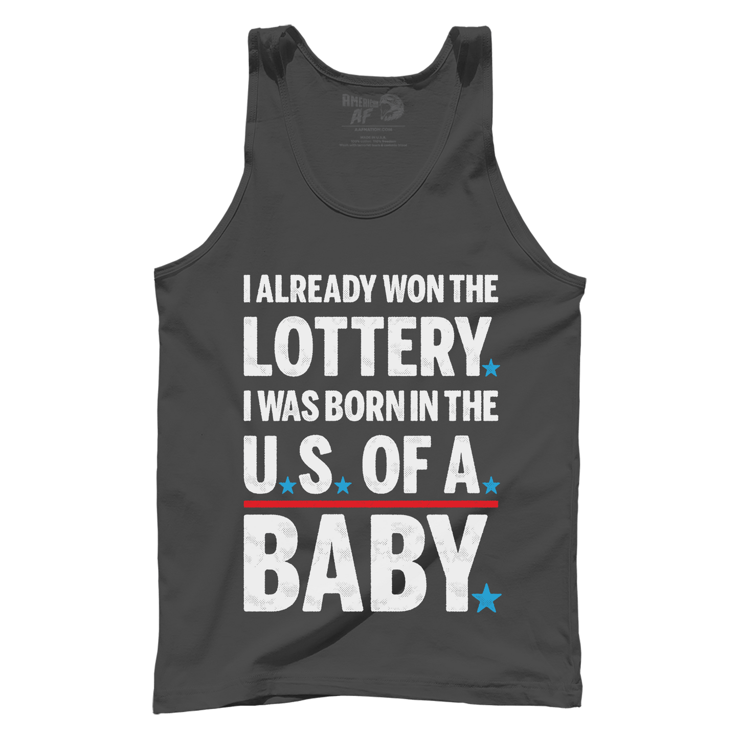Apparel Premium Mens Tank / Dark Grey / XS U.S. Of A.