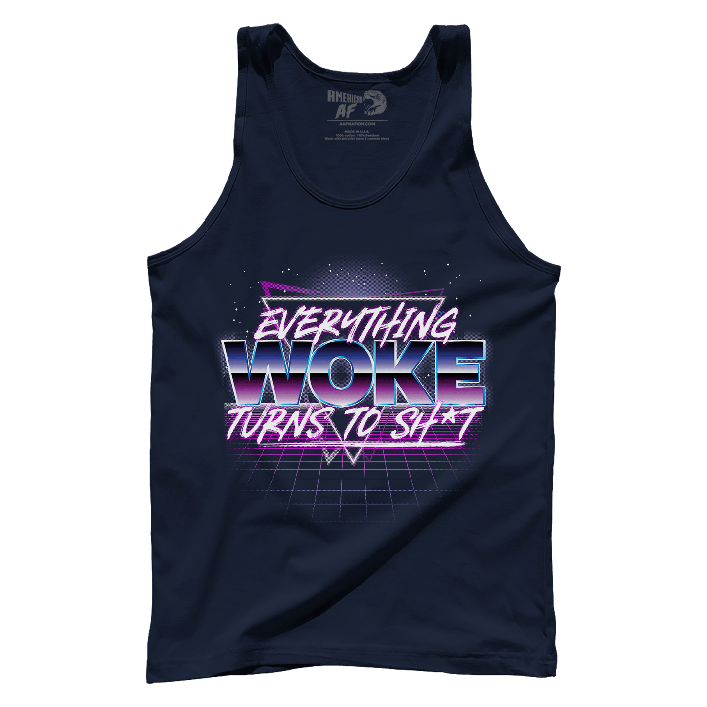 T-shirt Premium Mens Tank / Navy / XS Everything Woke