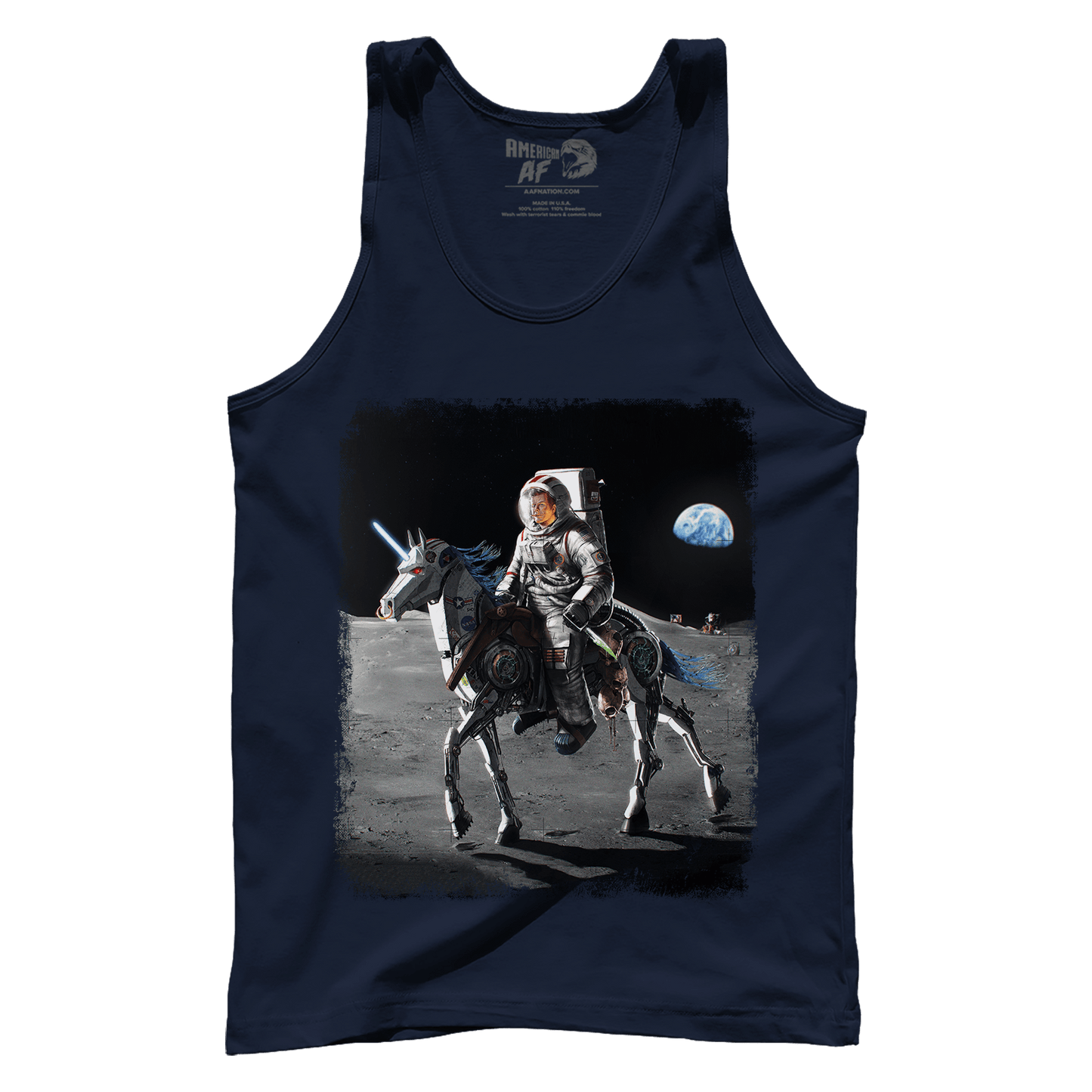 Apparel Premium Mens Tank / Navy / XS JFK Alien Hunter