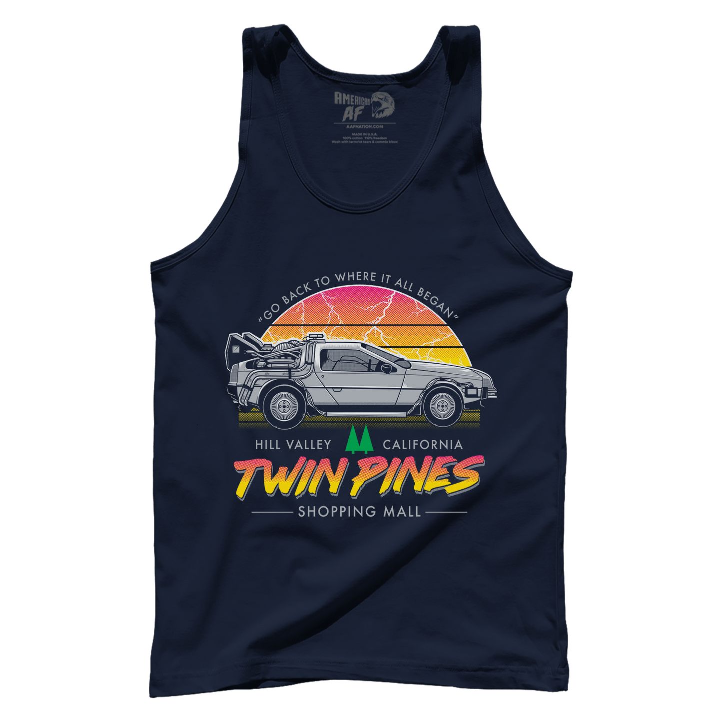 T-shirt Premium Mens Tank / Navy / XS Twin Pines