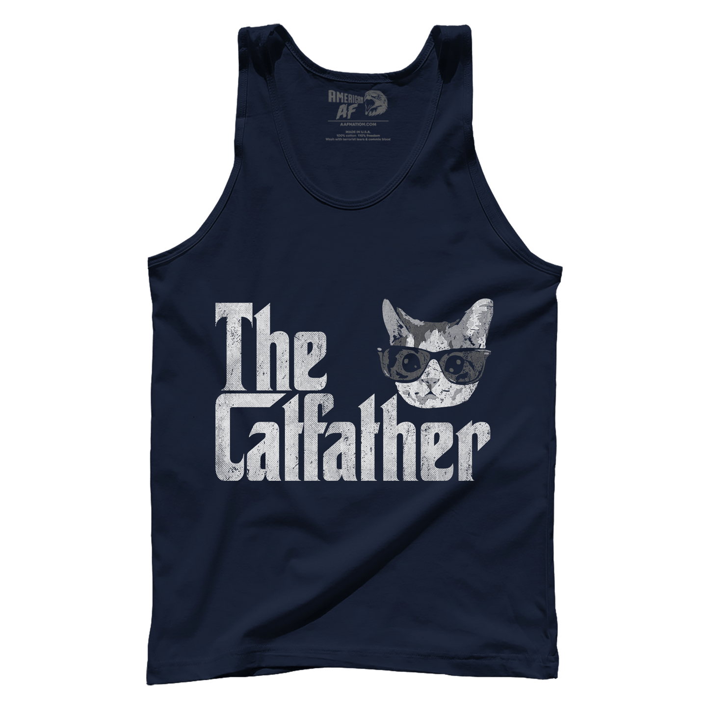 T-shirt Premium Mens Tank / Navy / XS Catfather