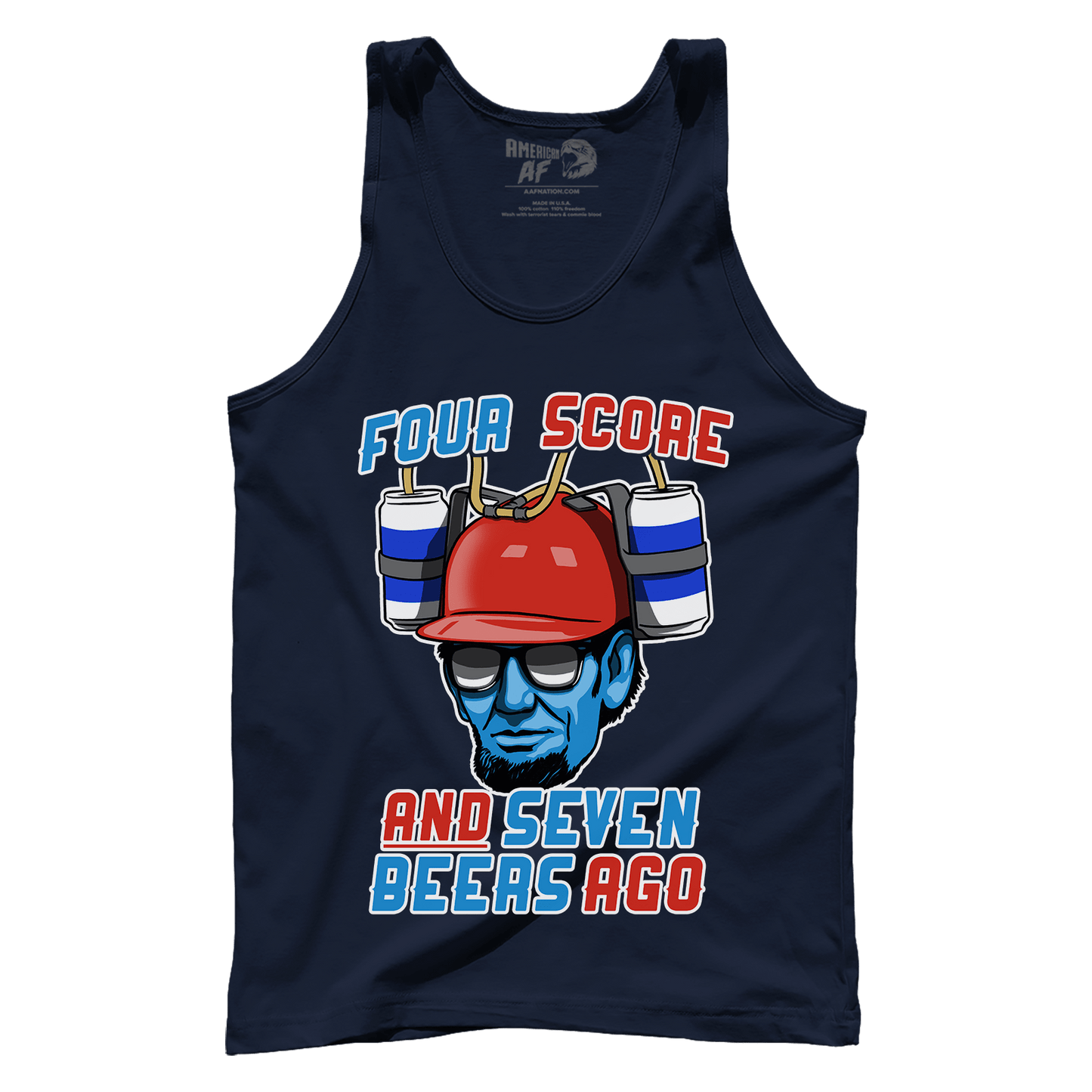 T-shirt Premium Mens Tank / Navy / XS Abe Beer