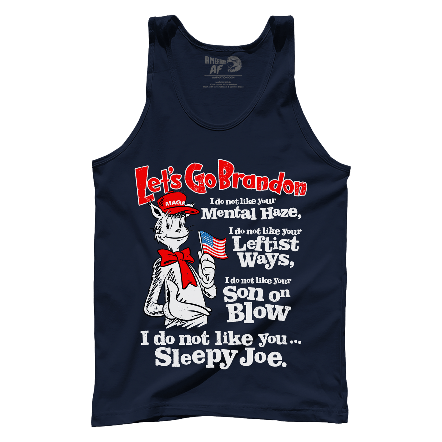 Apparel Premium Mens Tank / Navy / XS IDNL Sleepy Joe