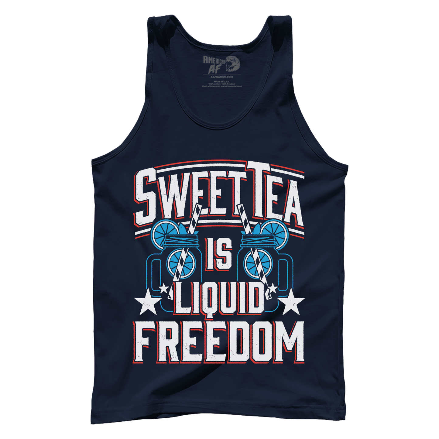 Apparel Premium Mens Tank / Navy / XS Sweet Liquid Freedom