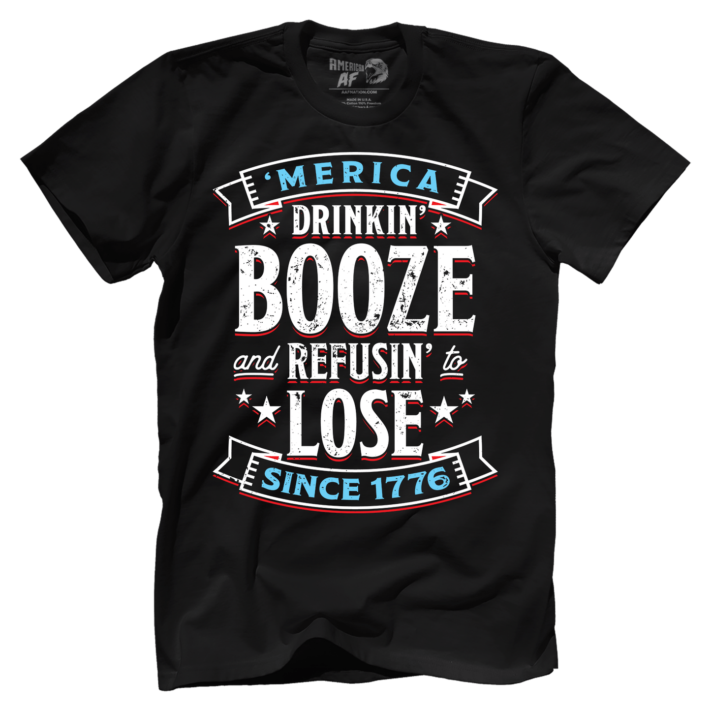 T-shirt Premium Mens Shirt / Black / XS Booze Refuse Lose