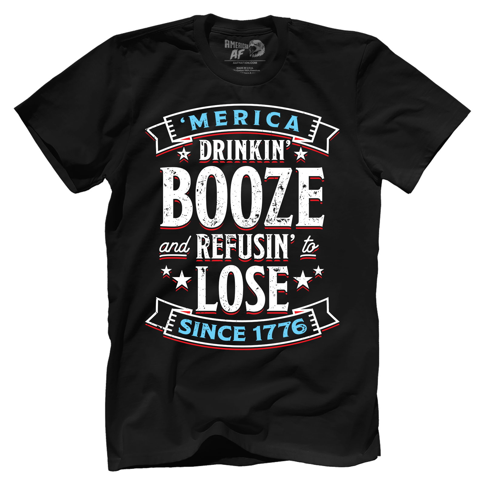 T-shirt Premium Mens Shirt / Black / XS Booze Refuse Lose