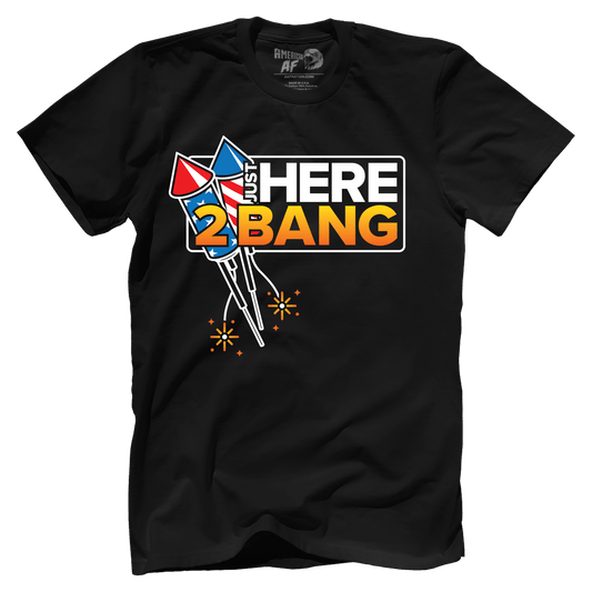Apparel Premium Mens Shirt / Black / XS Here 2 Bang