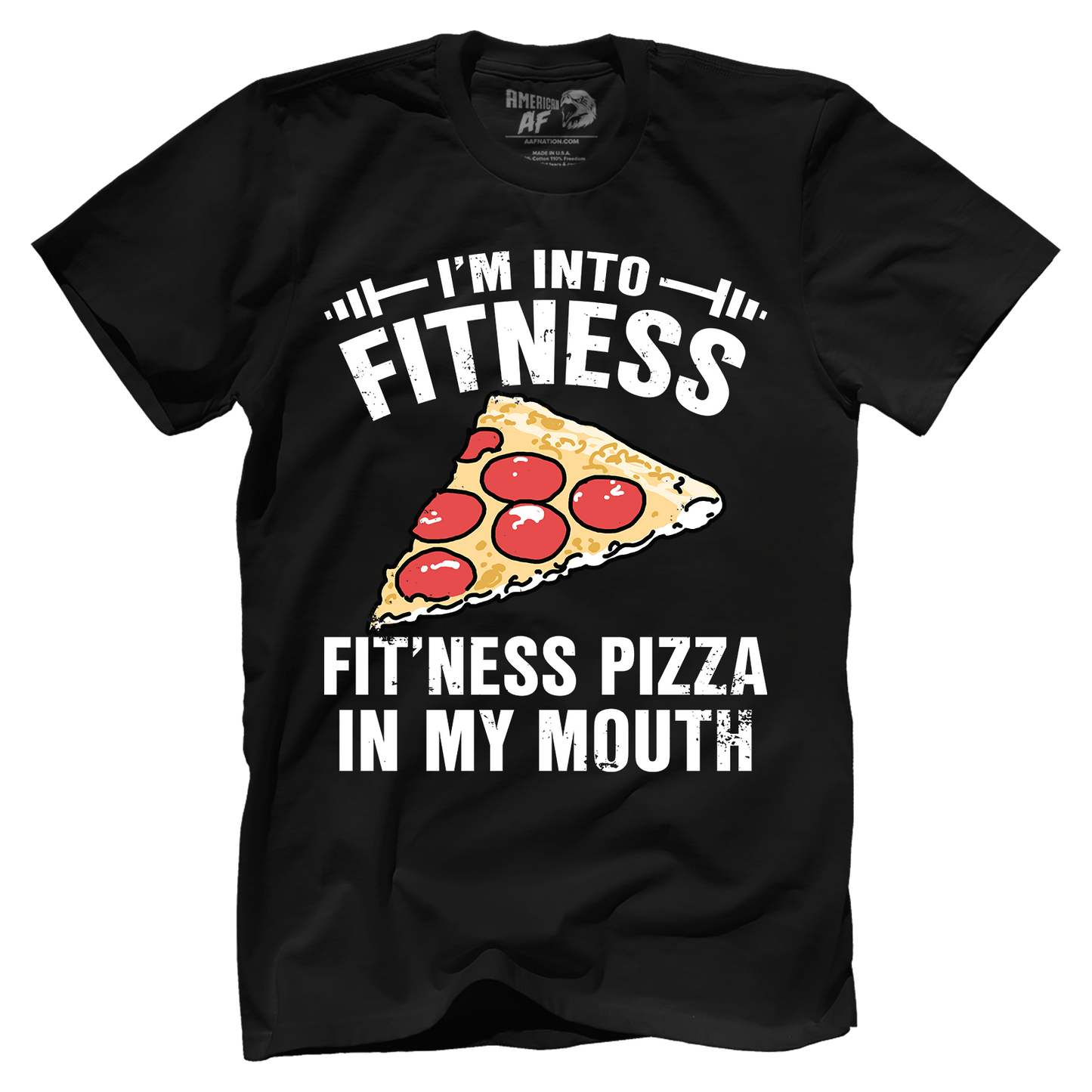 T-shirt Premium Mens Shirt / Black / XS Fitness Pizza