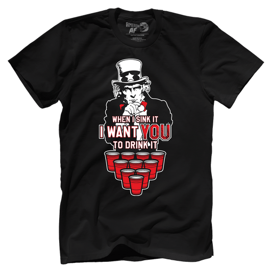 T-shirt Premium Mens Shirt / Black / XS I Want YOU to Drink It