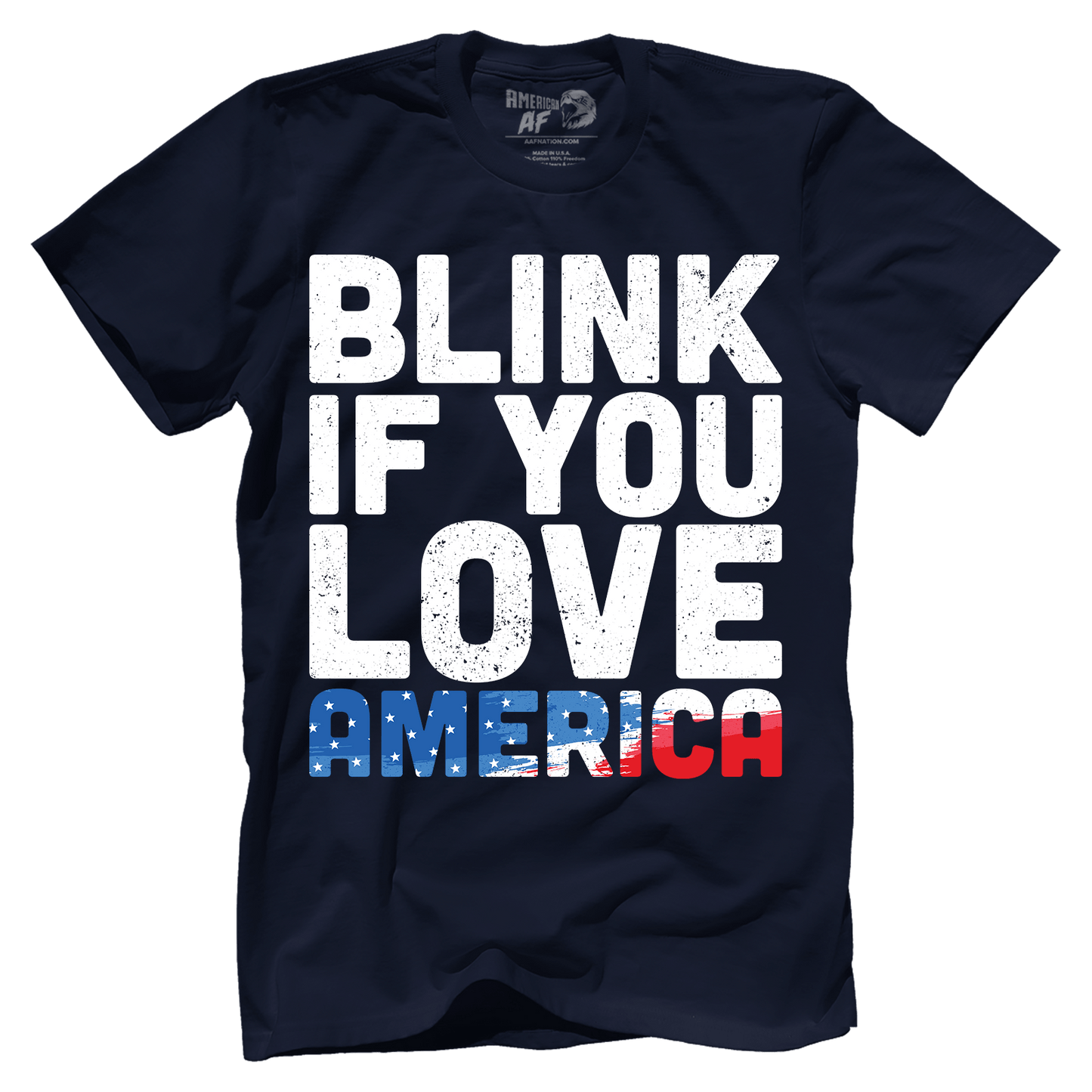 T-shirt Premium Mens Shirt / Midnight Navy / XS Blink If You Love America V2