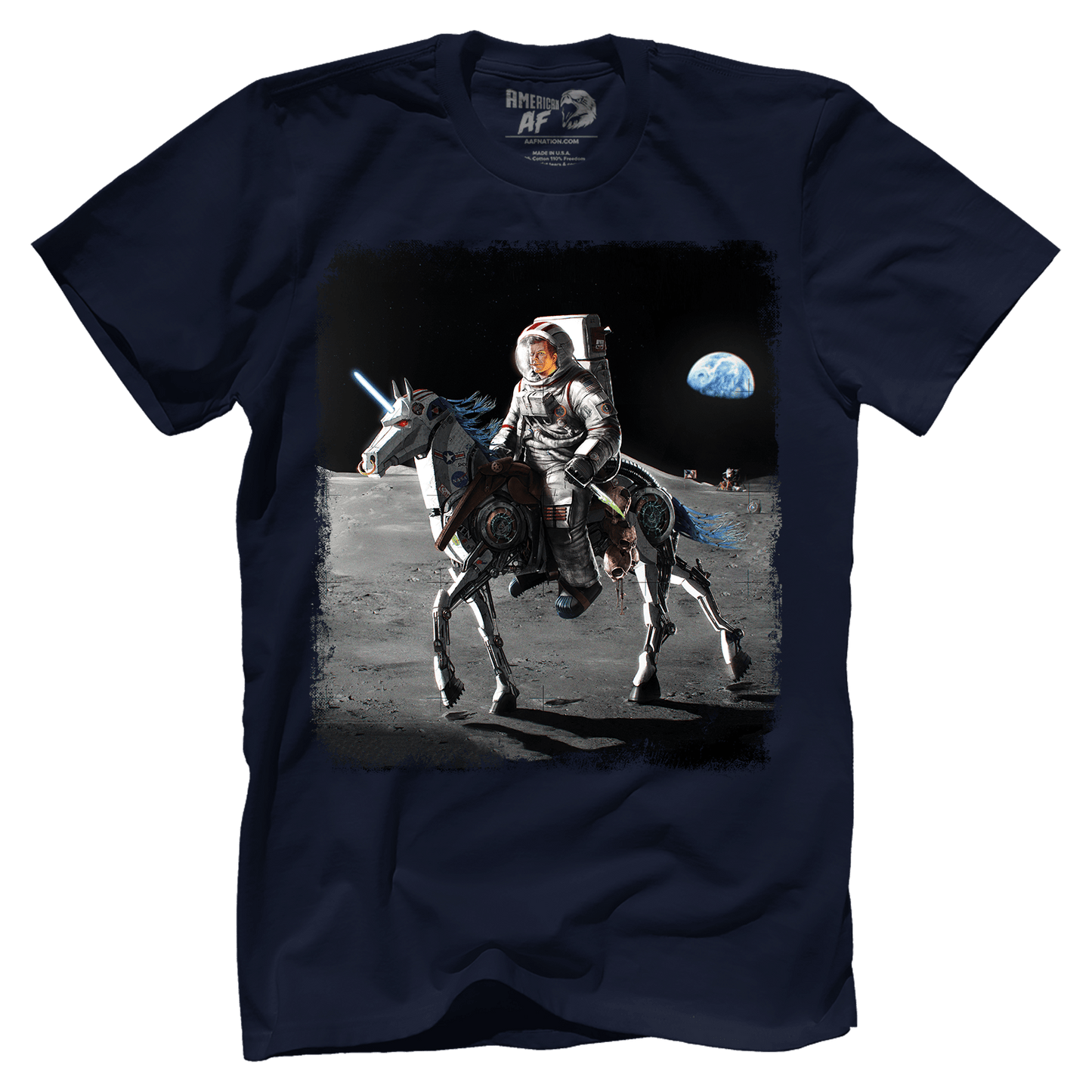 Apparel Premium Mens Shirt / Midnight Navy / XS JFK Alien Hunter