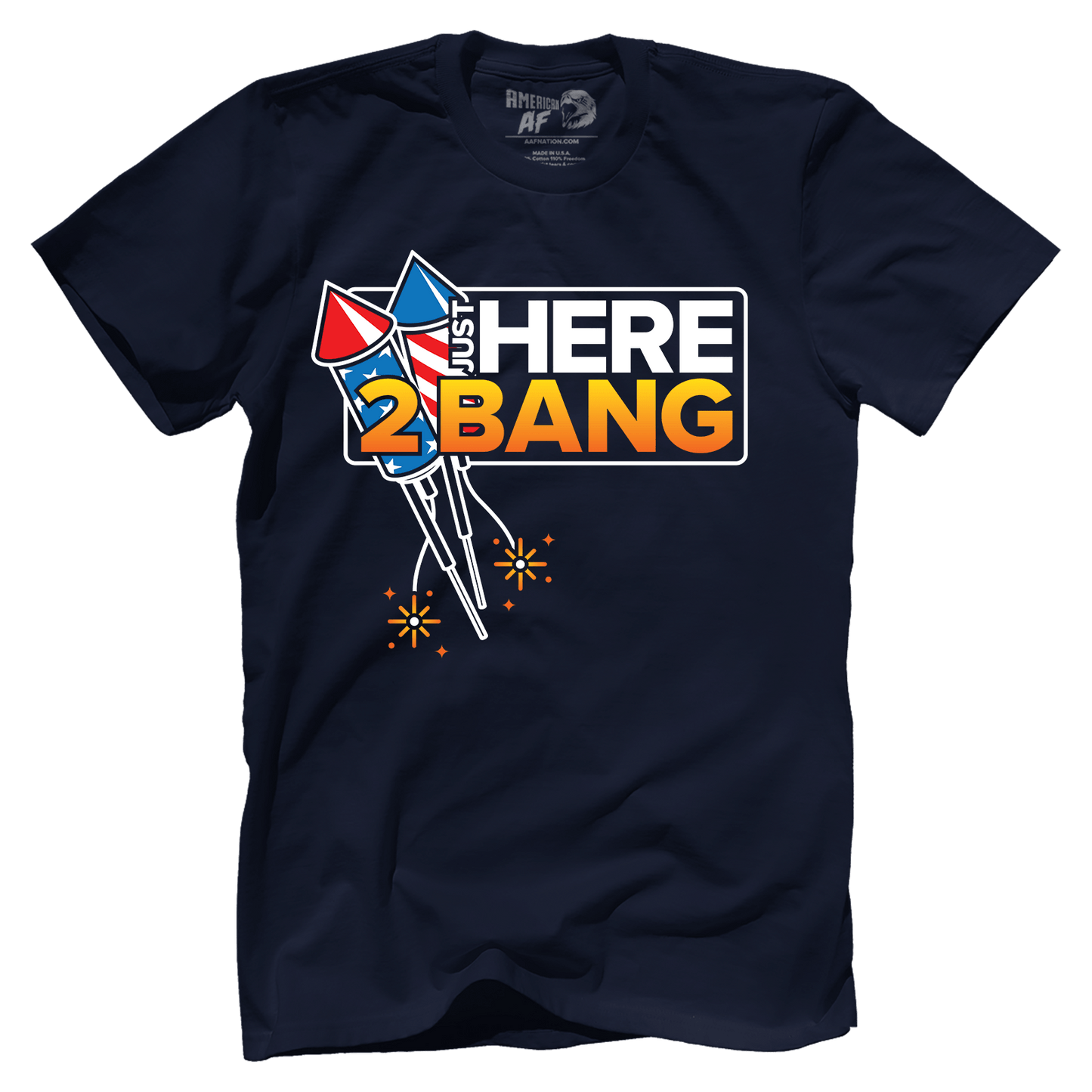 Apparel Premium Mens Shirt / Midnight Navy / XS Here 2 Bang