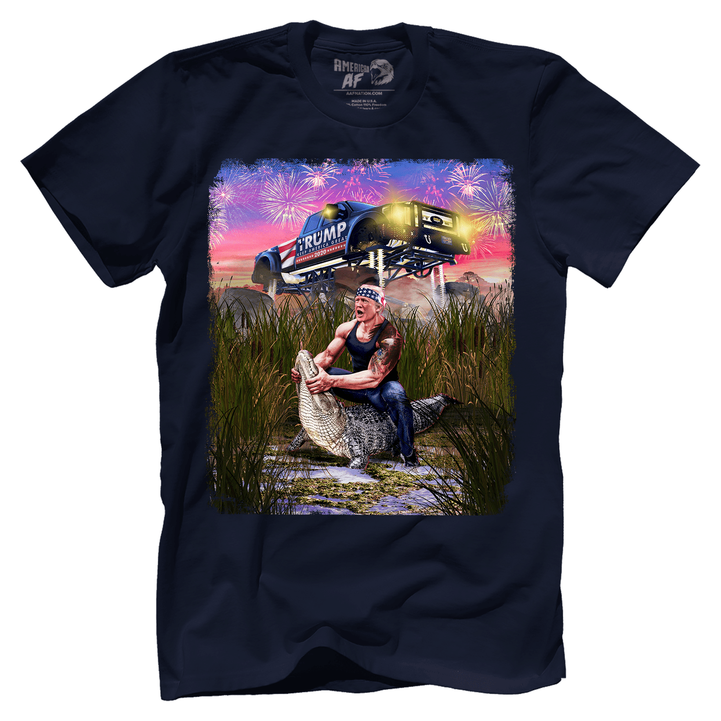 T-shirt Premium Mens Shirt / Midnight Navy / XS Trump Gator Wrestling