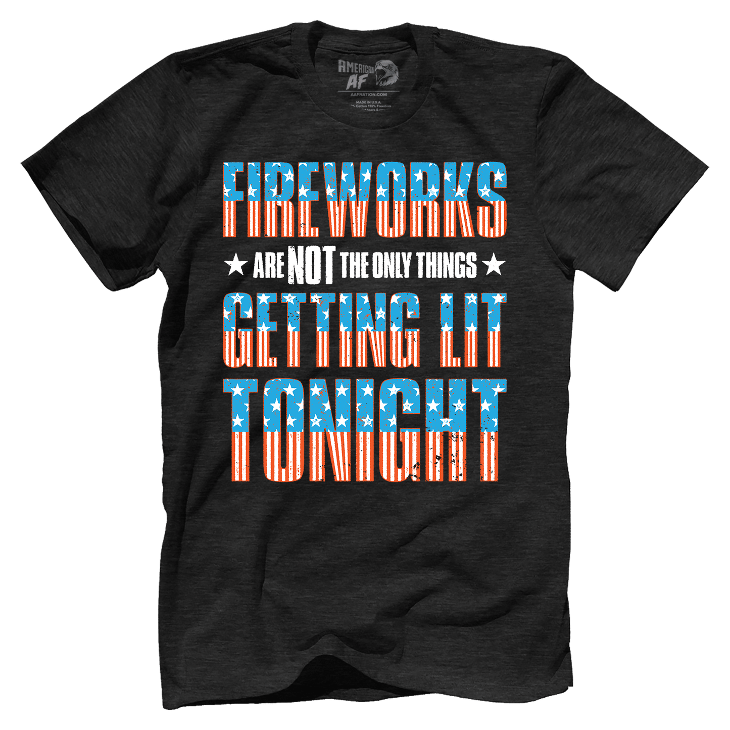 Apparel Premium Mens Triblend Shirt / Vintage Black / S Getting Lit Tonight