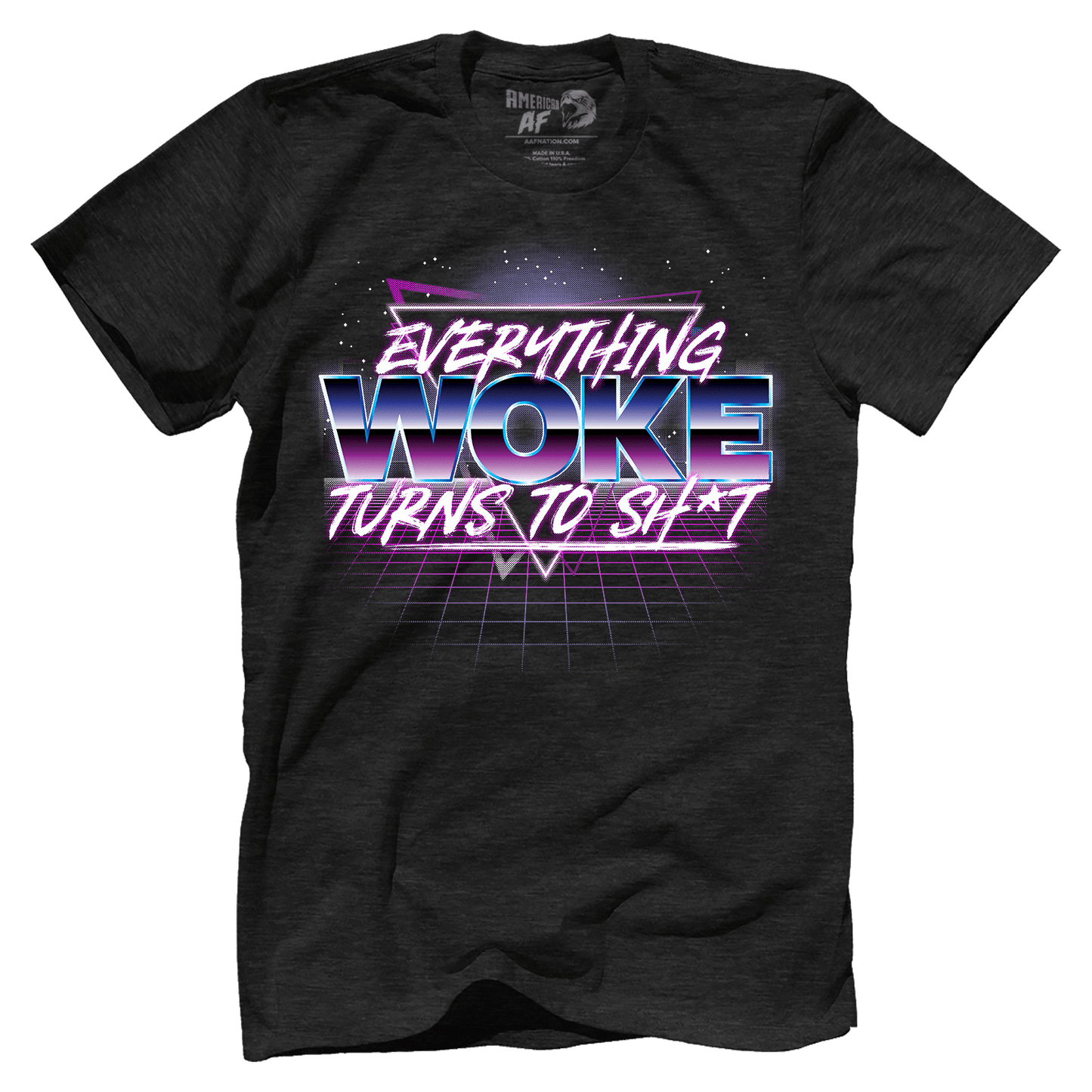T-shirt Premium Mens Triblend Shirt / Vintage Black / S Everything Woke