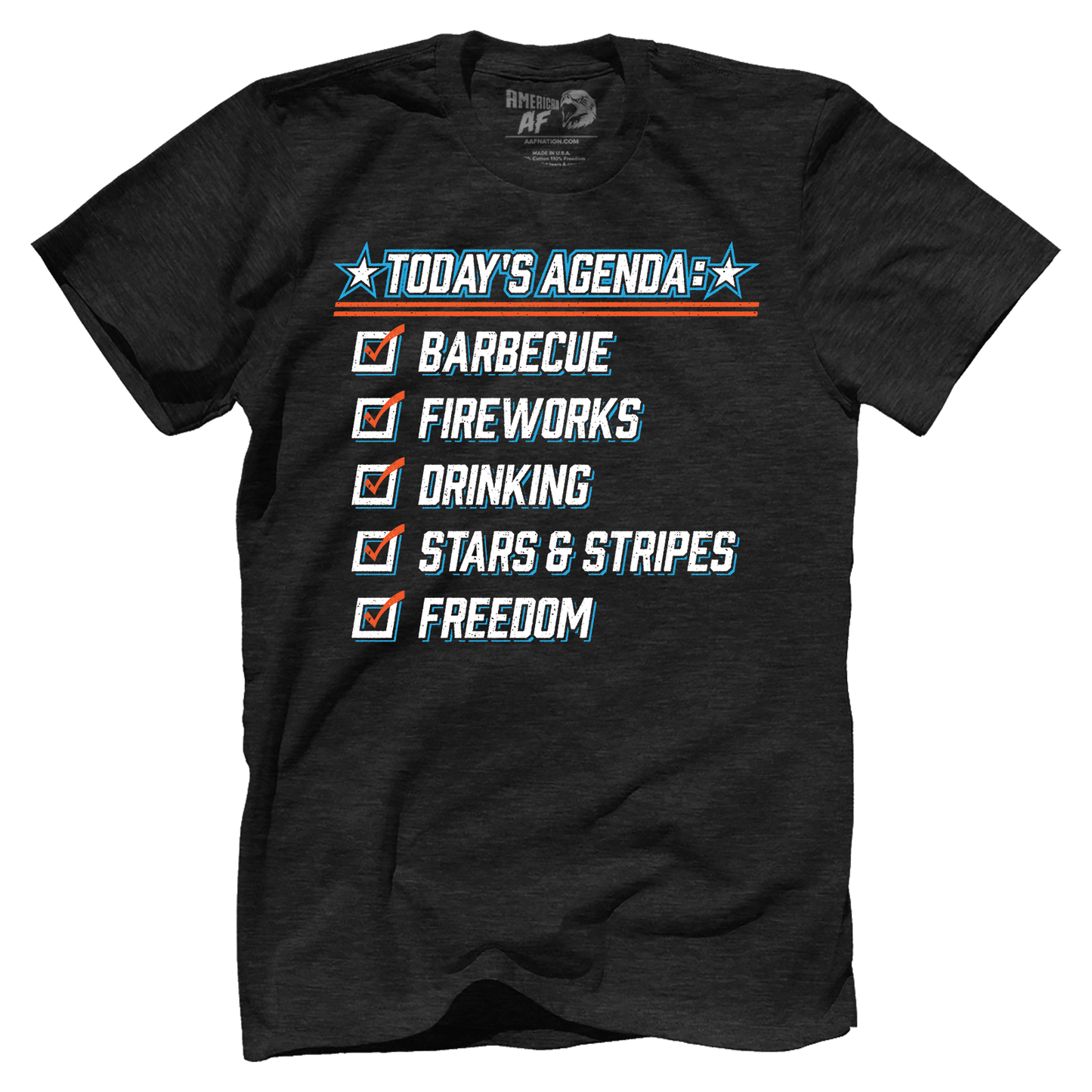 Apparel Premium Mens Triblend Shirt / Vintage Black / S Today's Agenda