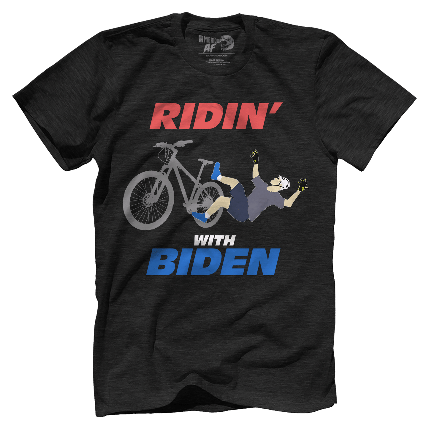 T-shirt Premium Mens Triblend Shirt / Vintage Black / S Ridin' with Biden
