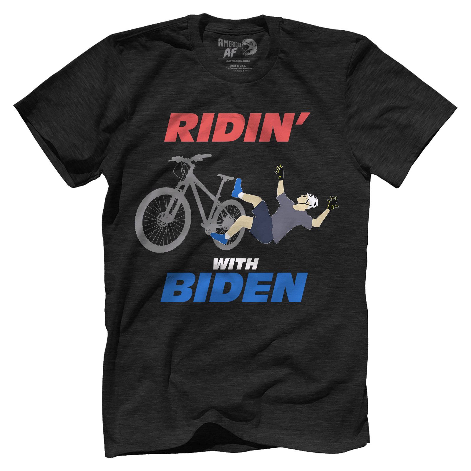 T-shirt Premium Mens Triblend Shirt / Vintage Black / S Ridin' with Biden