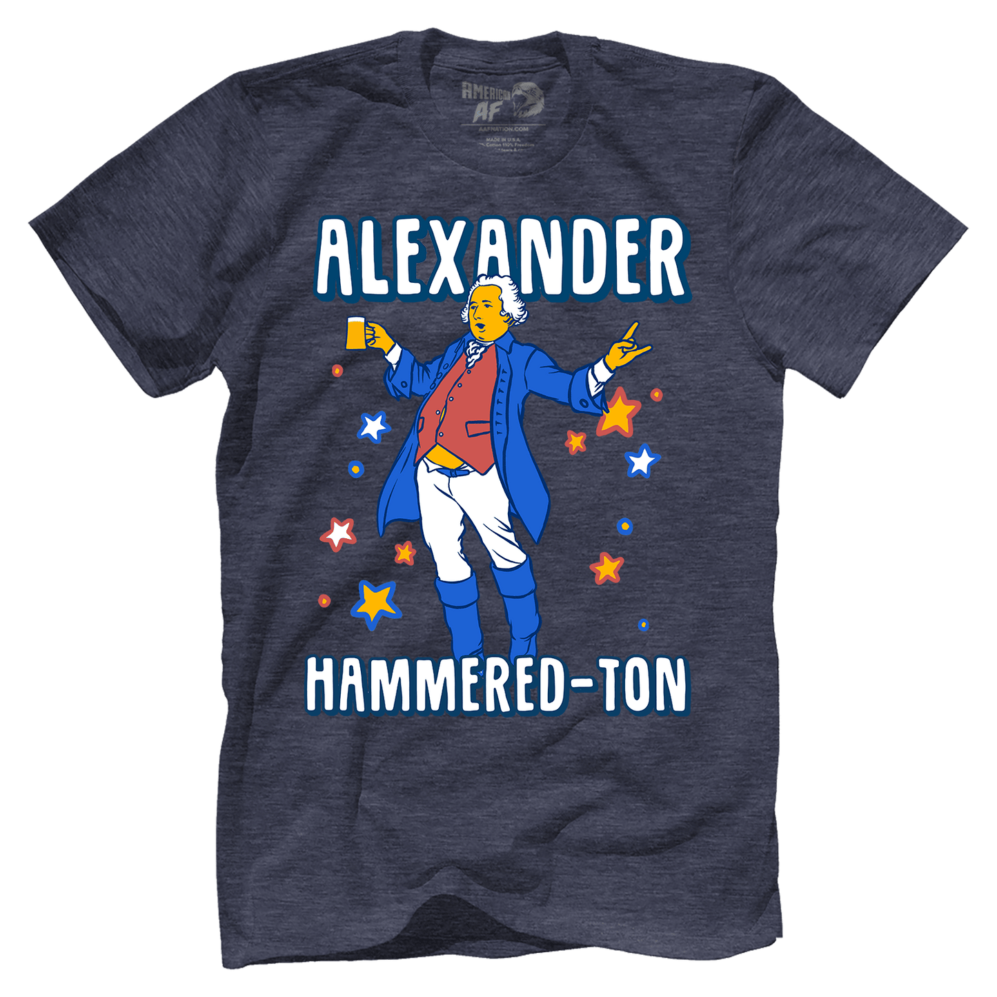 T-shirt Premium Mens Triblend Shirt / Vintage Navy / S Let's Get Alexander Hammered-Ton