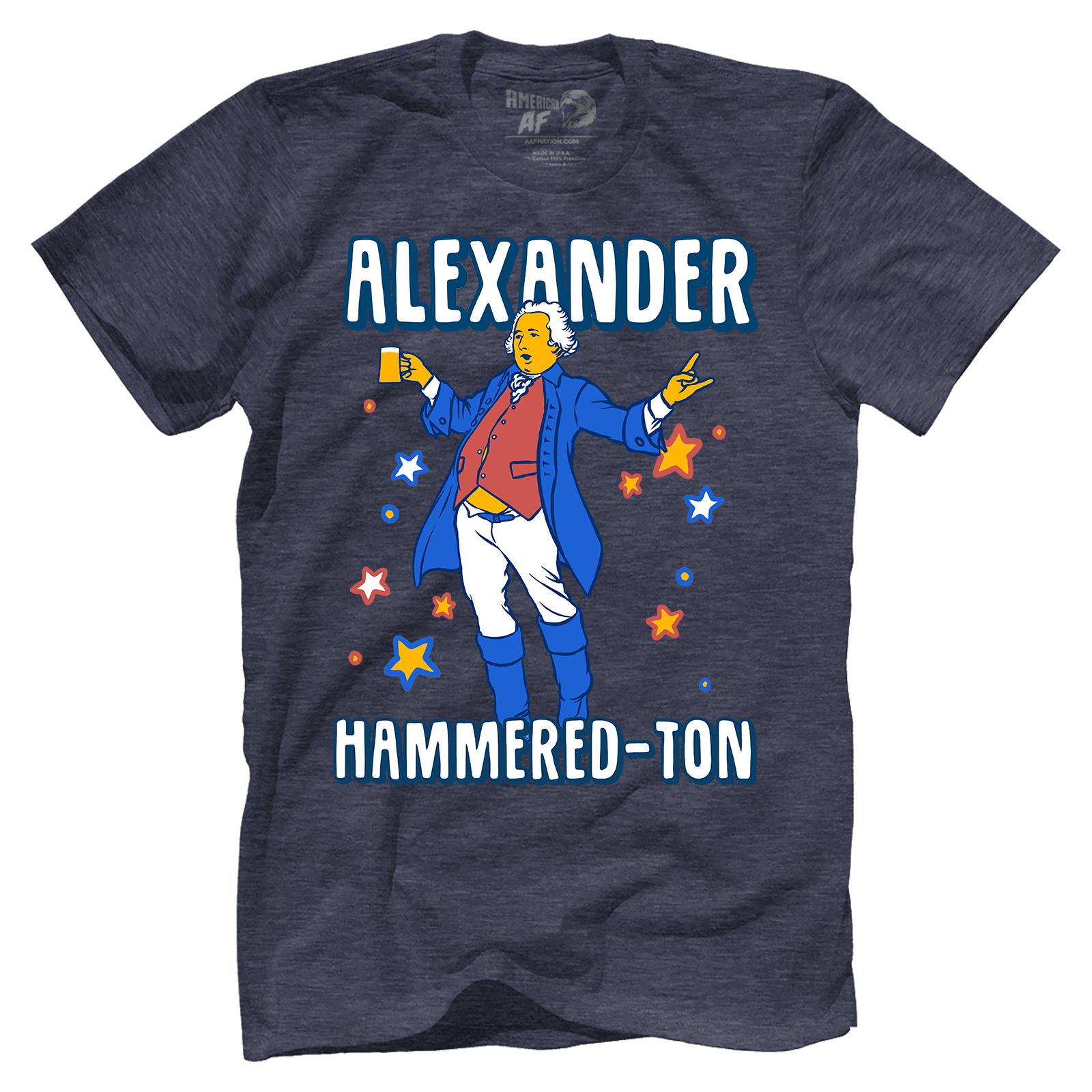 T-shirt Premium Mens Triblend Shirt / Vintage Navy / S Let's Get Alexander Hammered-Ton
