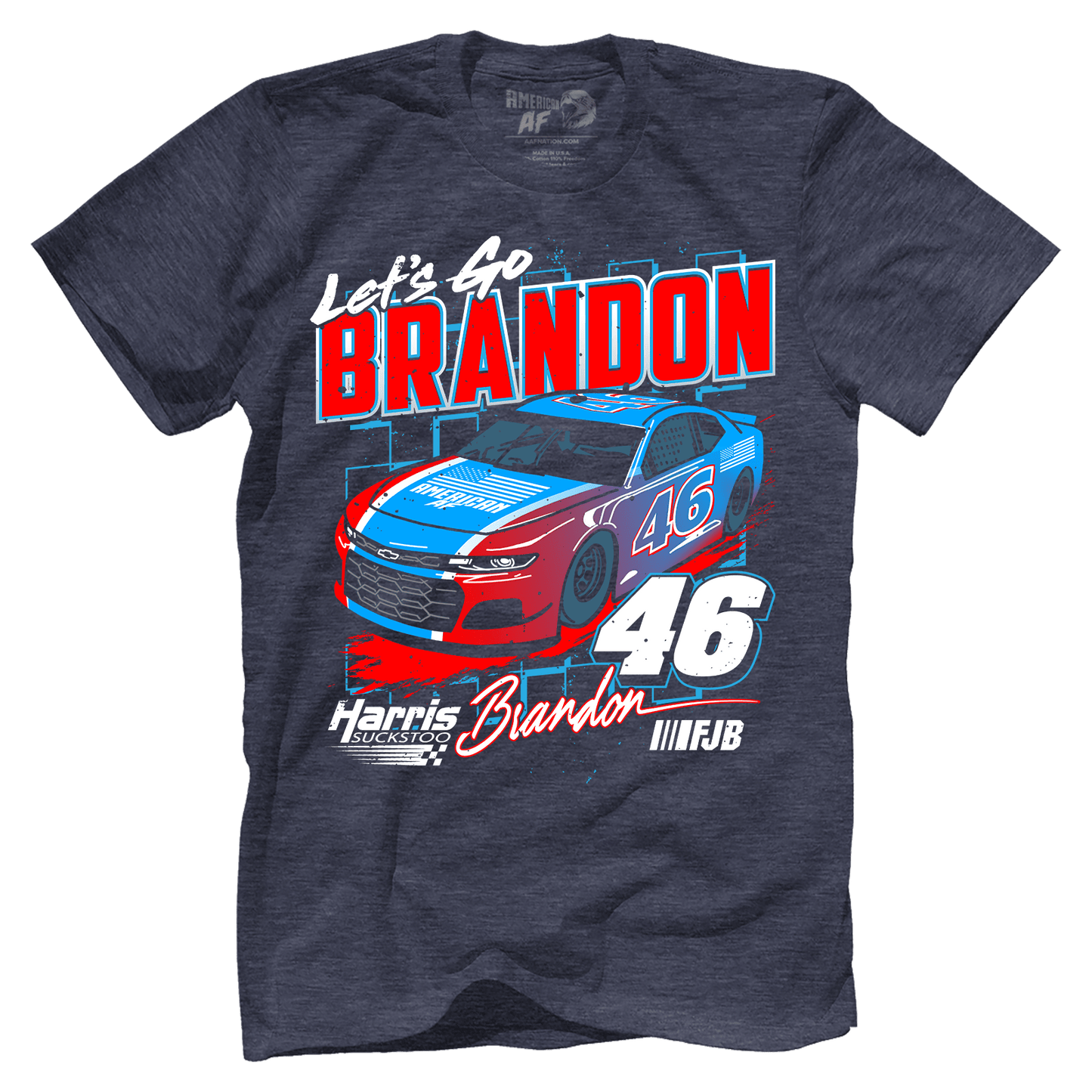 T-shirt Premium Mens Triblend Shirt / Vintage Navy / S Let's Go Brandon V2