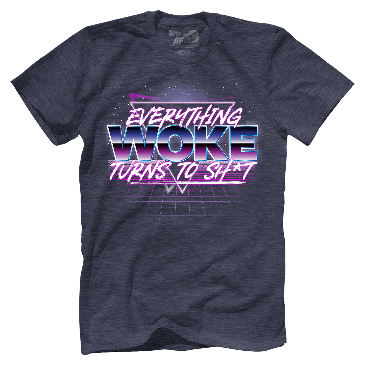 T-shirt Premium Mens Triblend Shirt / Vintage Navy / S Everything Woke