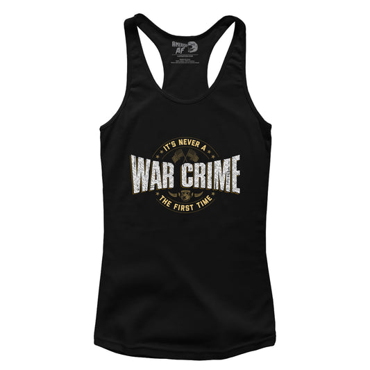 NEVER A WAR CRIME Racerback Tank Top
