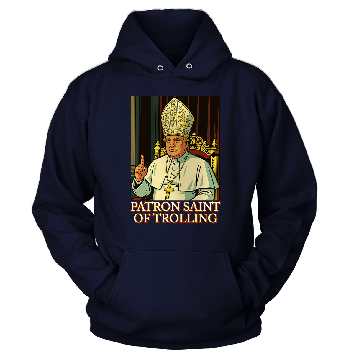 Patron Saint of Trolling V1 Ladies Hoodie