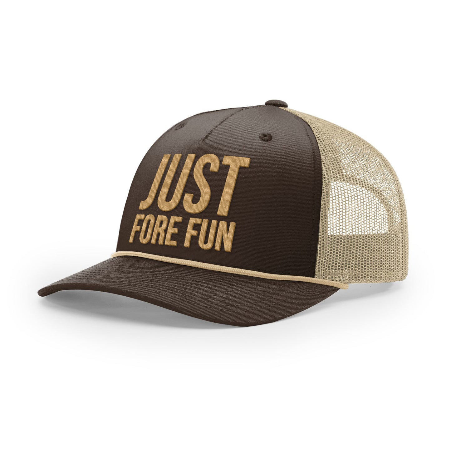 Just Fore Fun Rope Trucker Hat