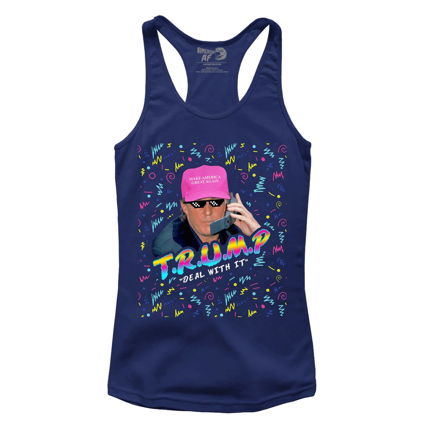 Trump - Deal With it Racerback Tank Top