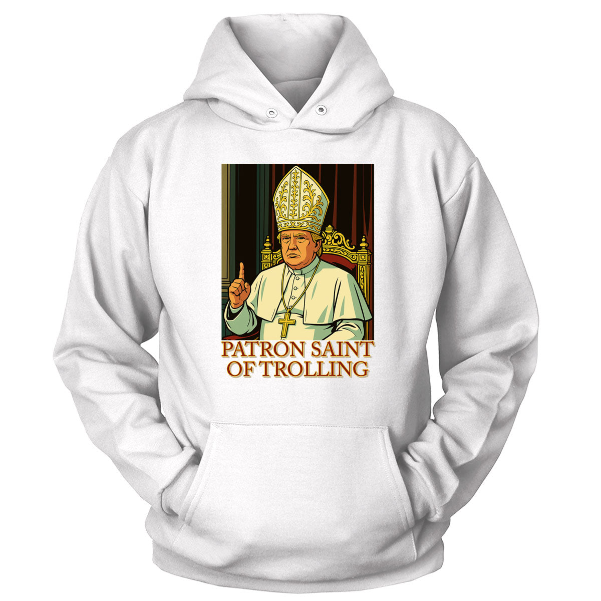 Patron Saint of Trolling V1 Ladies Hoodie