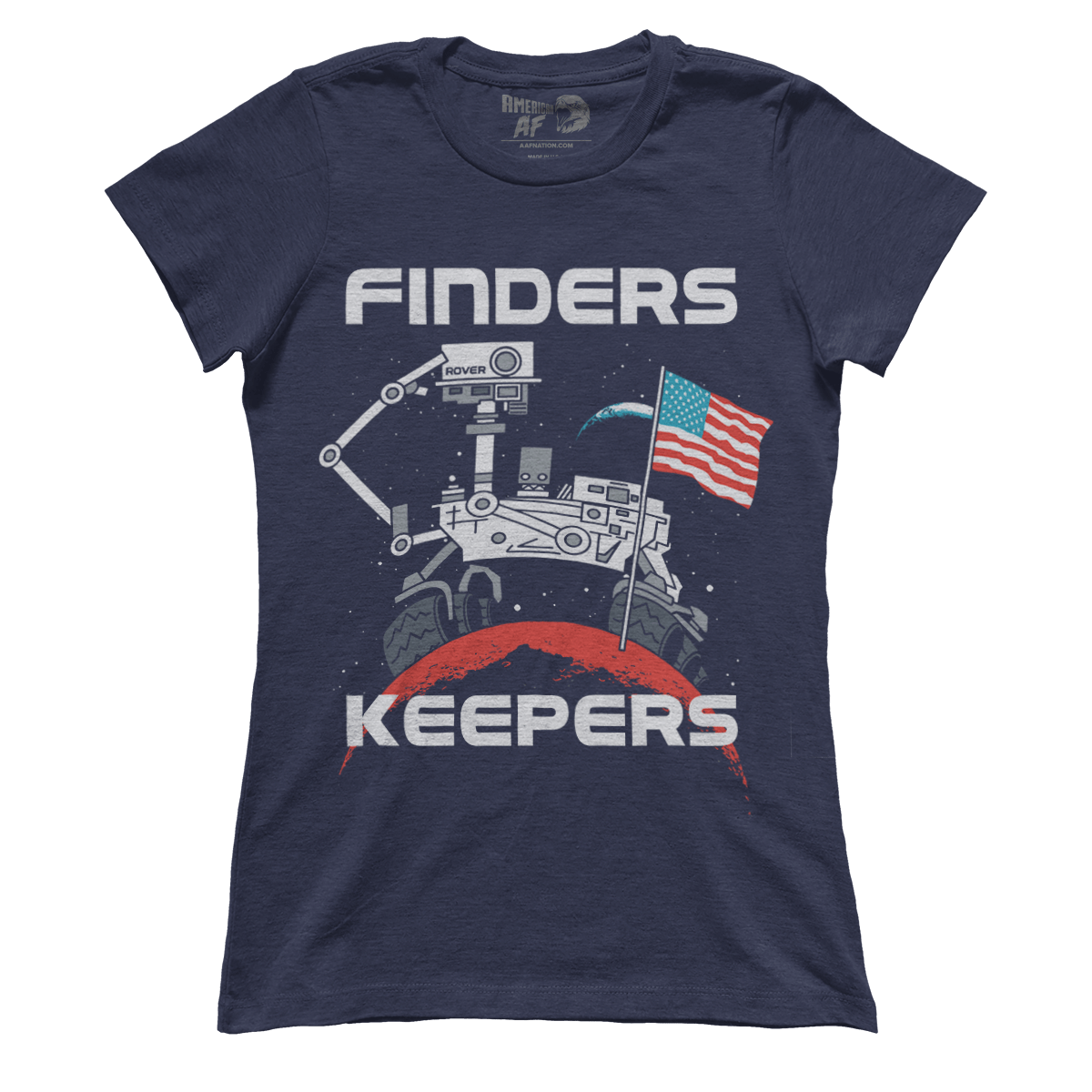 Apparel Premium Ladies Tee / Midnight Navy / XS Finder's Keepers - MARS Rover (Ladies)