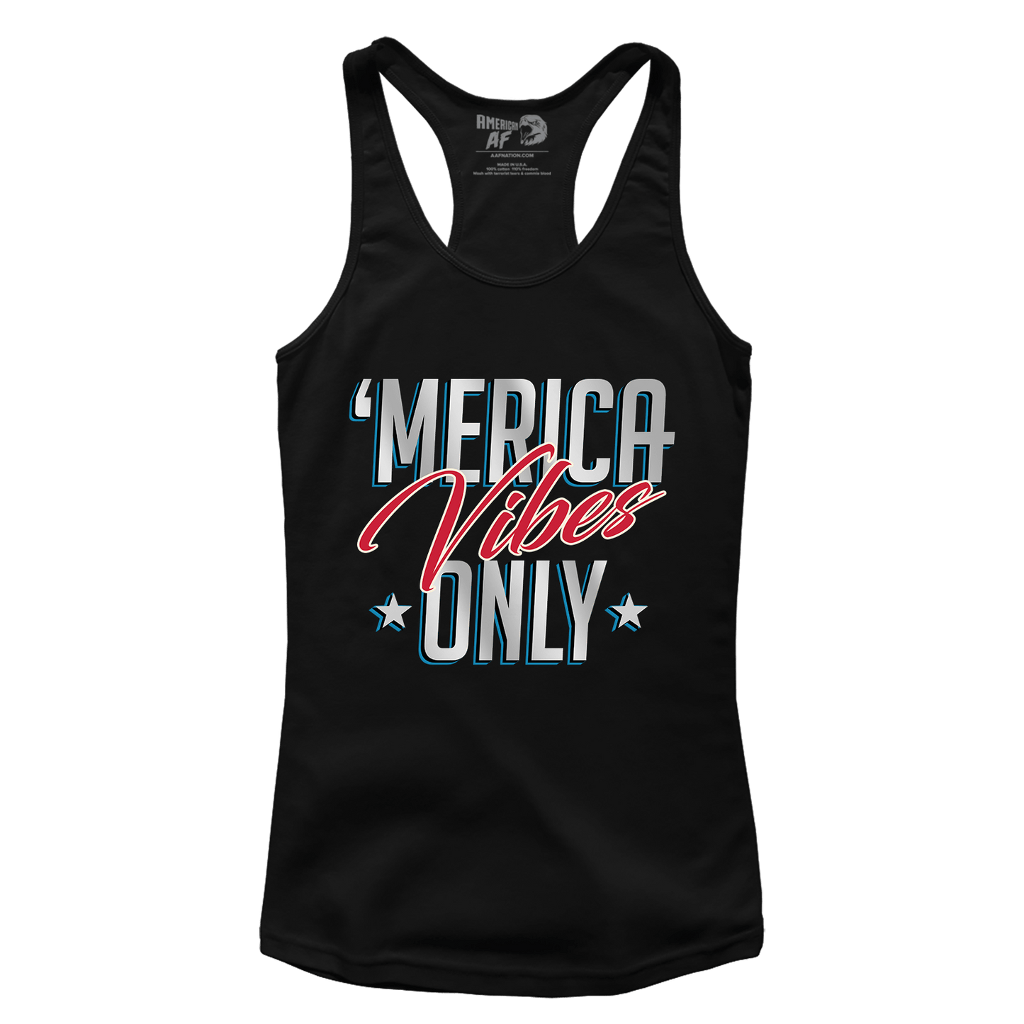 T-shirt Premium Ladies Racerback Tank / Black / XS Merica Vibes Only (Ladies)