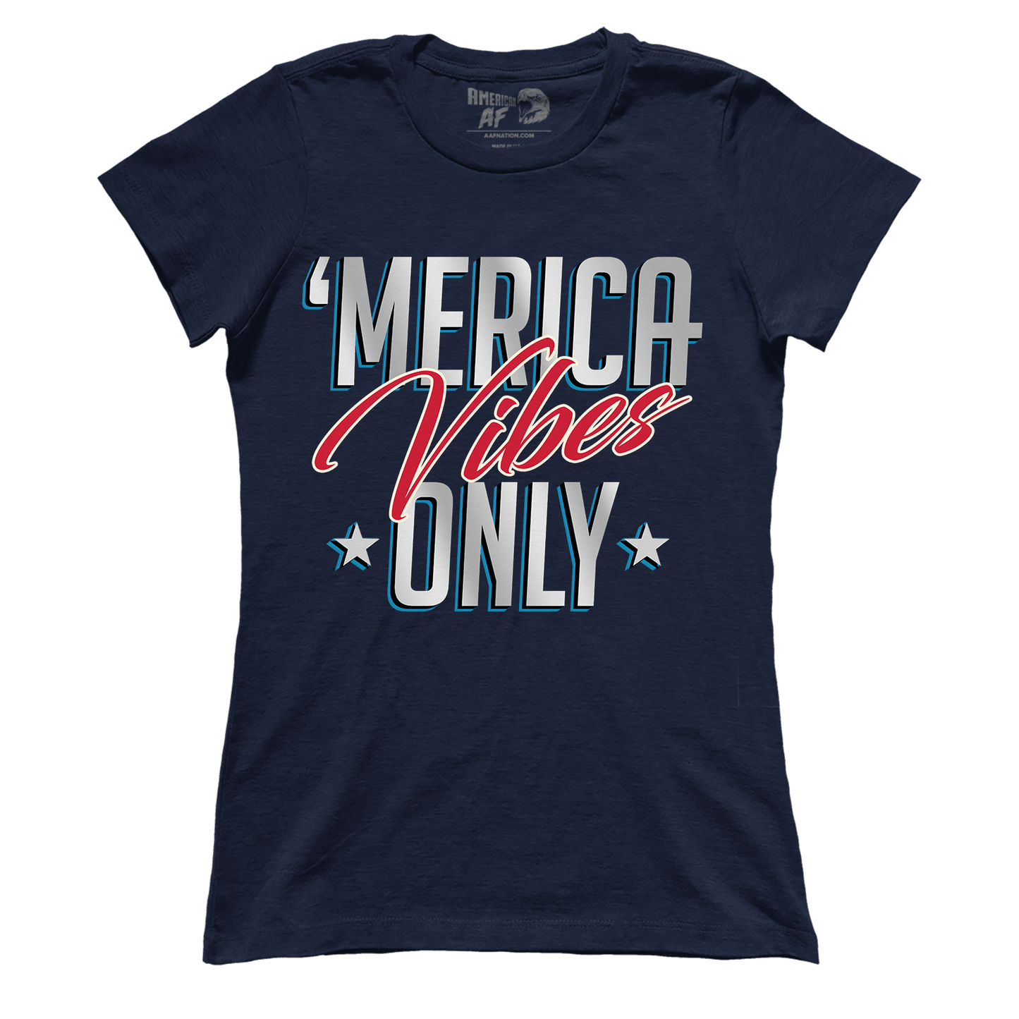 T-shirt Premium Ladies Tee / Midnight Navy / XS Merica Vibes Only (Ladies)