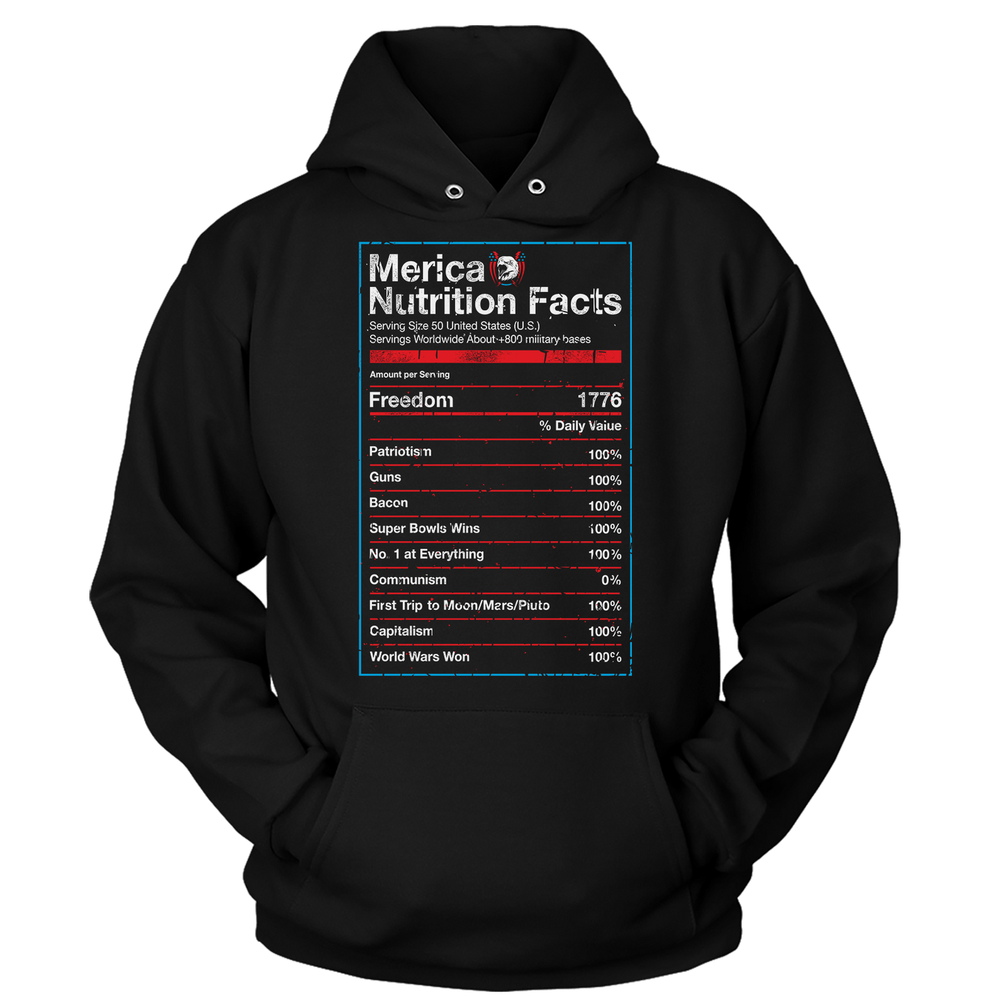 T-shirt Unisex Hoodie / Black / S Merican Ingredients