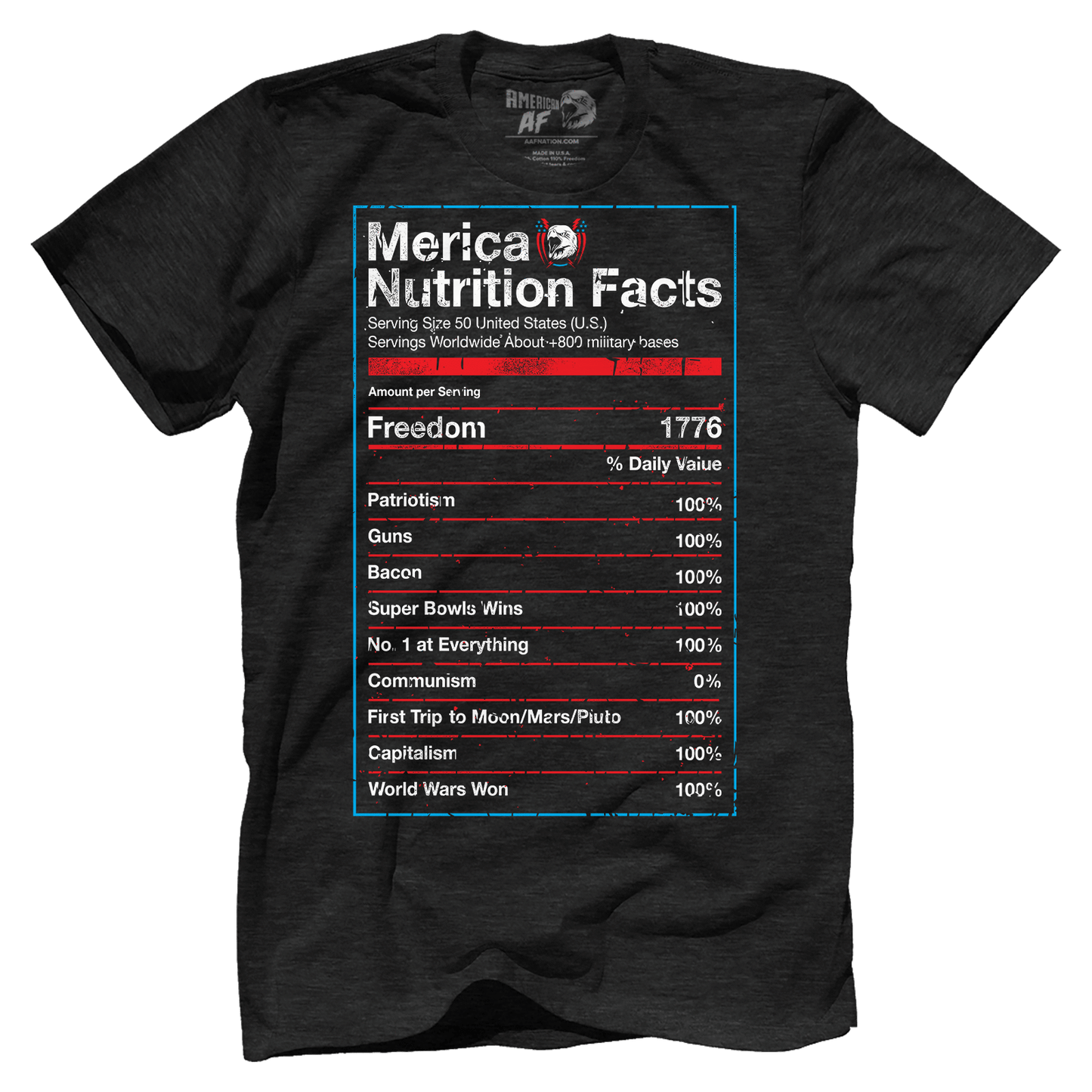 T-shirt Premium Mens Triblend Shirt / Vintage Black / S Merican Ingredients
