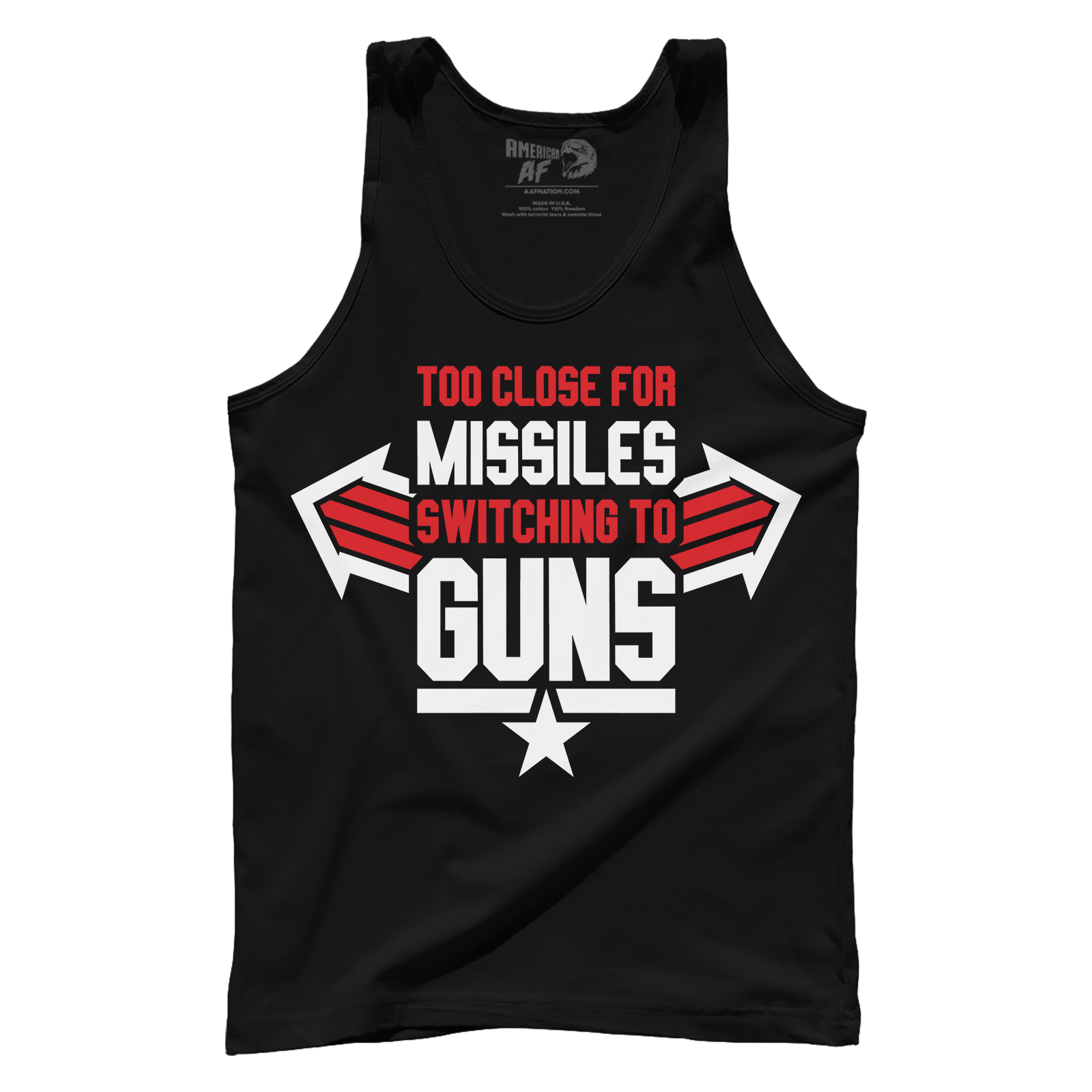 T-shirt Premium Mens Tank / Black / XS Switching To Guns
