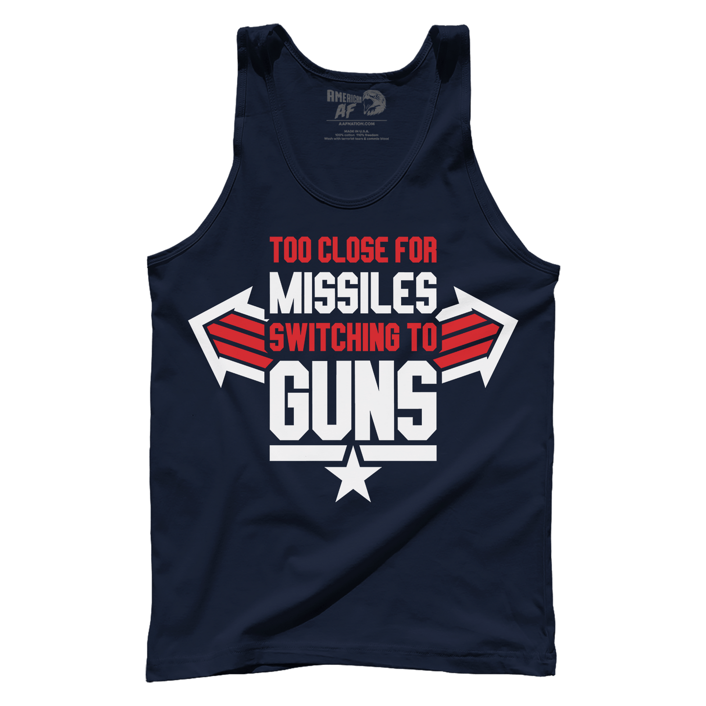 T-shirt Premium Mens Tank / Navy / XS Switching To Guns