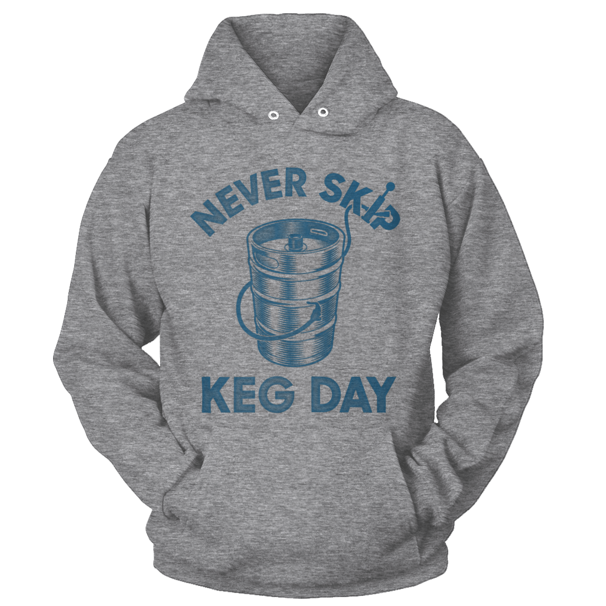 T-shirt Premium Soft Hoodie / Vintage Heather / XS Never Skip Keg Day (Ladies)