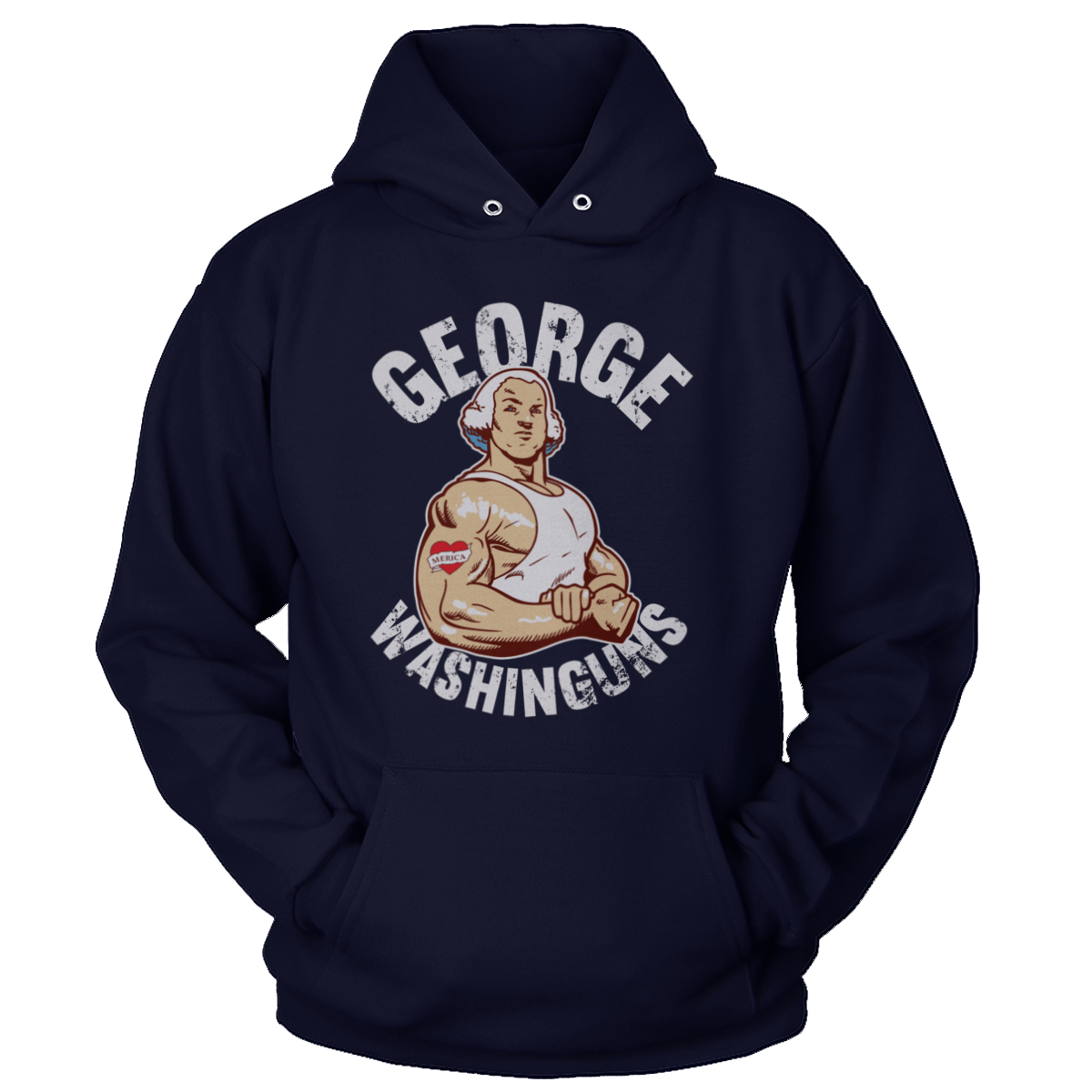 T-shirt Premium Soft Hoodie / True Navy / XS George Washinguns (Ladies)